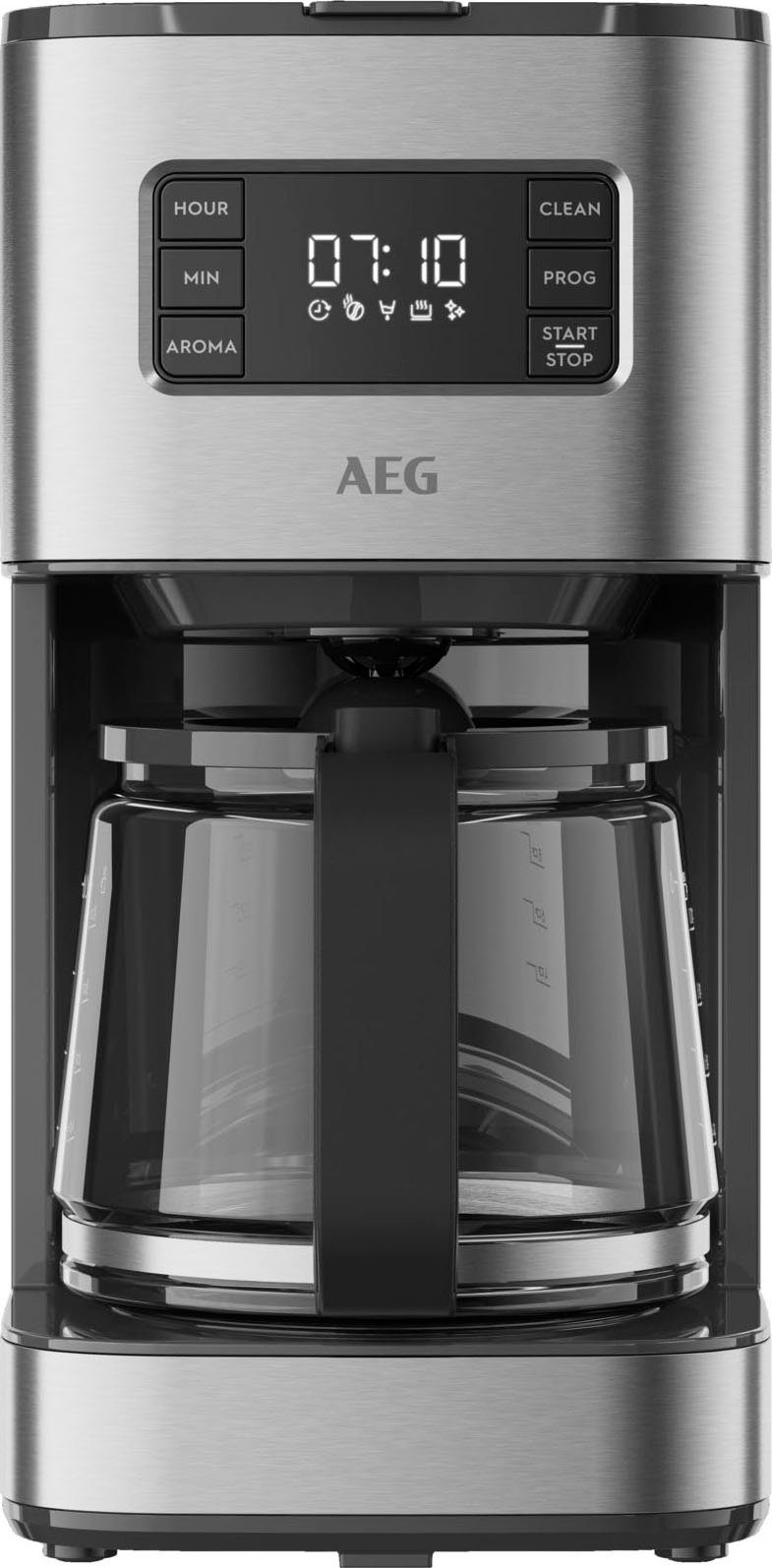 AEG Filterkaffeemaschine Gourmet 6 CM5-1-6ST, 1,25l Kaffeekanne, Korbfilter 1x4