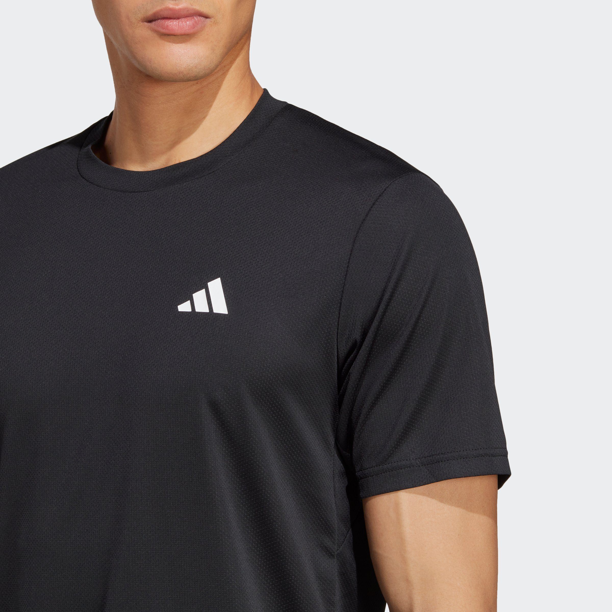 adidas Performance T-Shirt TRAIN ESSENTIALS TRAINING mit Rundhalsausschnitt, Kurzarmdesign, in Piqueoptik