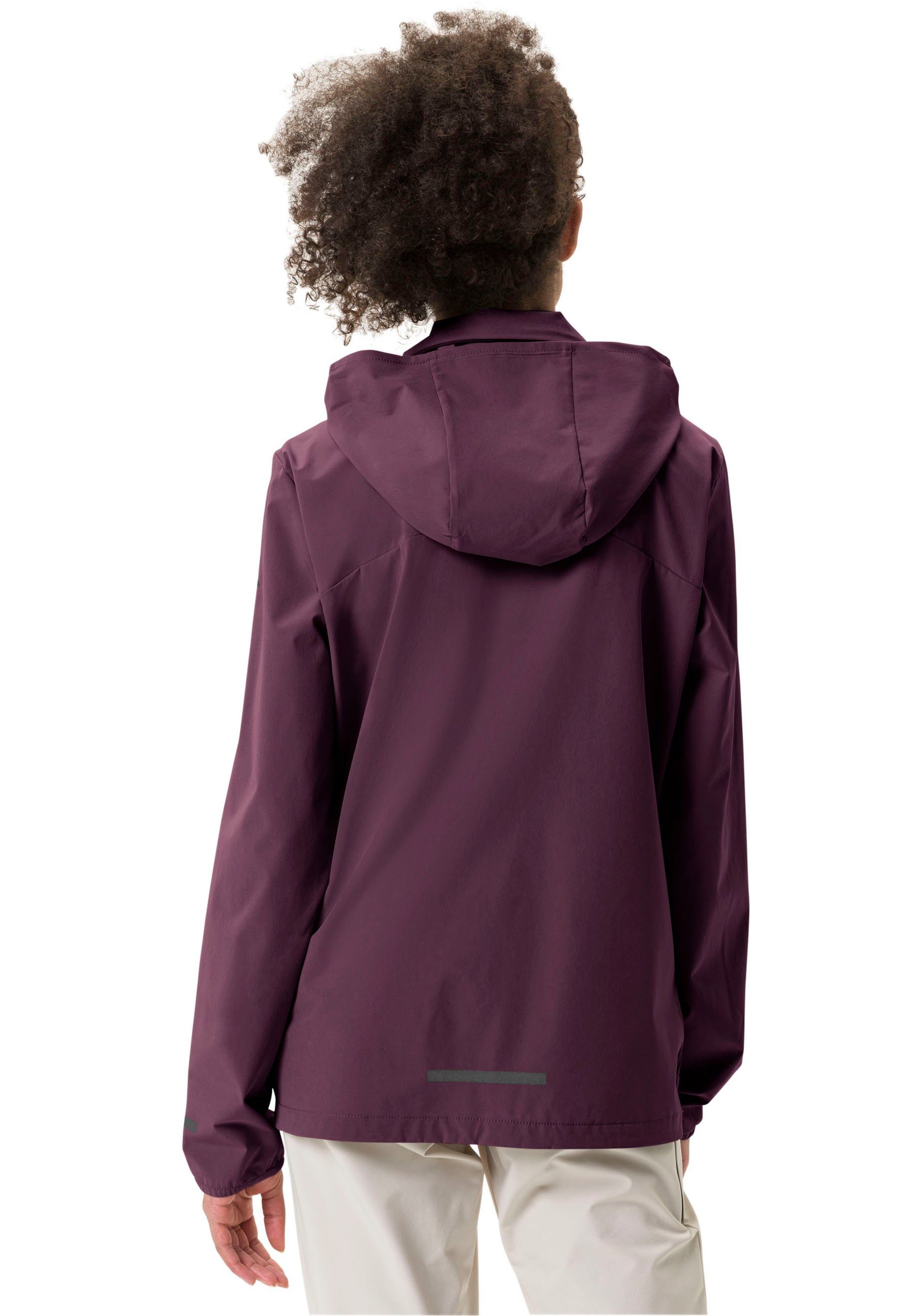 cassis & Windabweisend AIR VAUDE CYCLIST JACKET Atmungsaktiv Wasserabweisend & WOMEN'S (1-St) Funktionsjacke