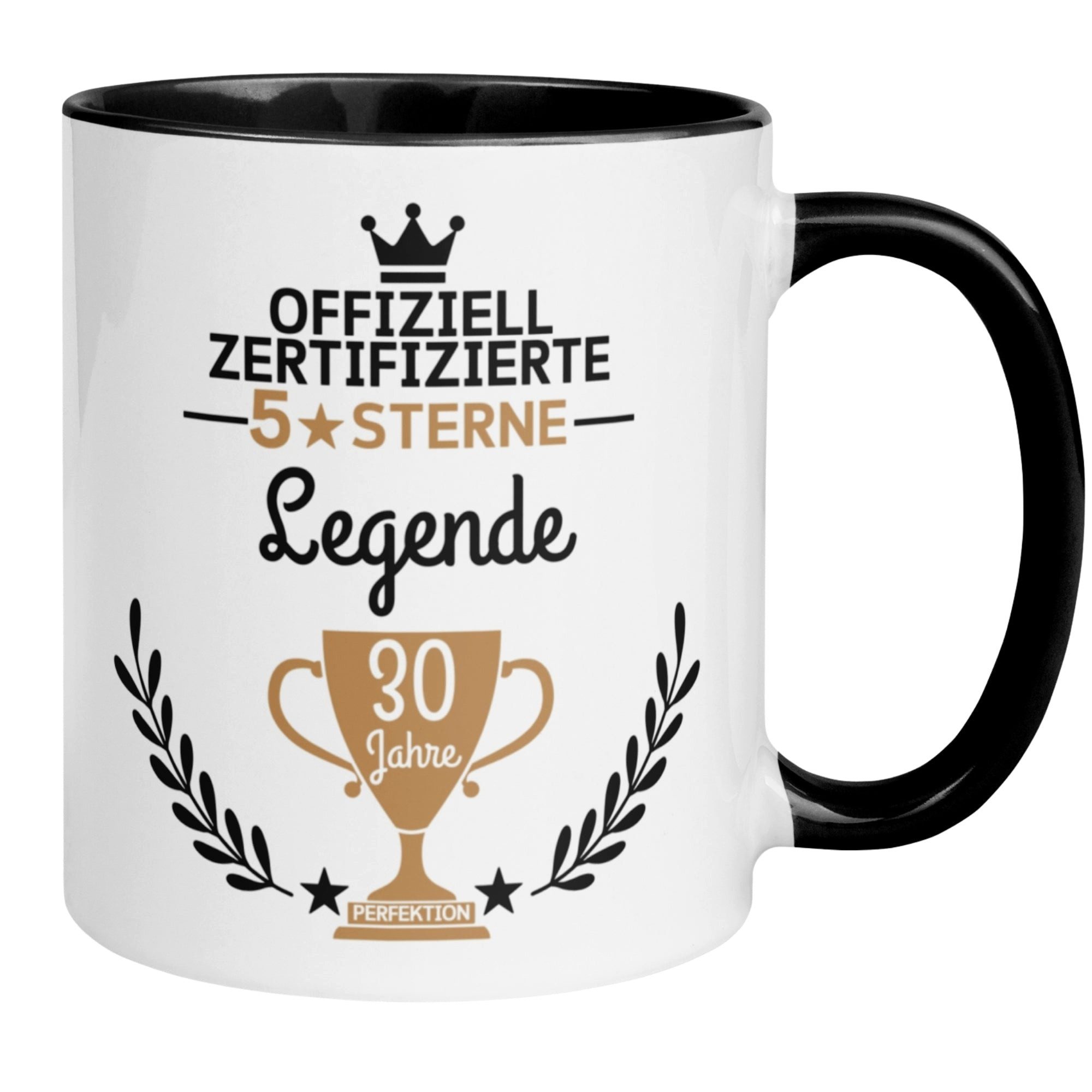 Momentals Tasse 30. Geburtstag Mann Frau – 5 Sterne Legende – Männer Frauen, Gratis Versand · Links-&Rechtshänder · Spülmaschinenfest