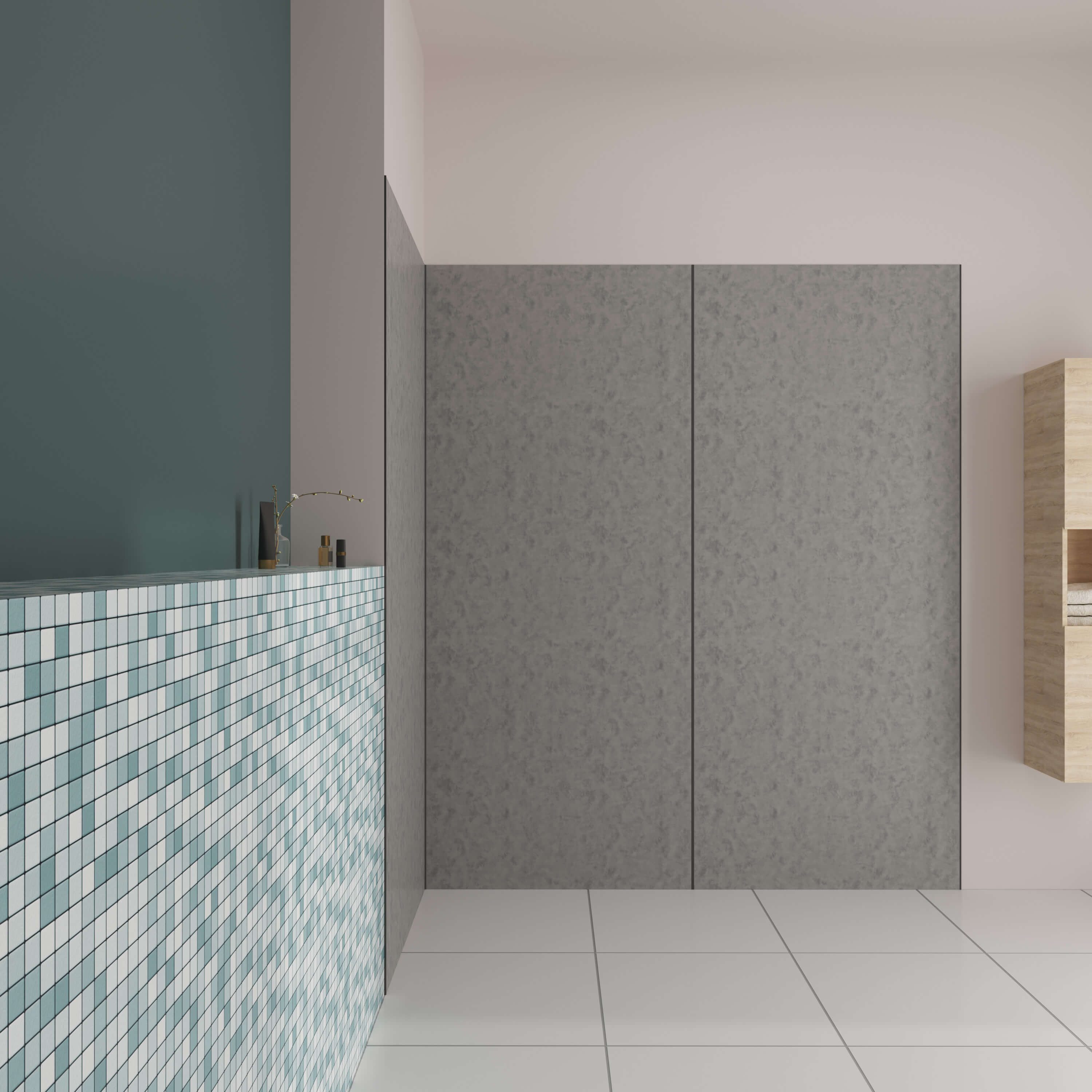 AICA Duschwand Duschrückwand PE-Aluminiumpaneele wasserdichte Dushwandpanee günstig online kaufen