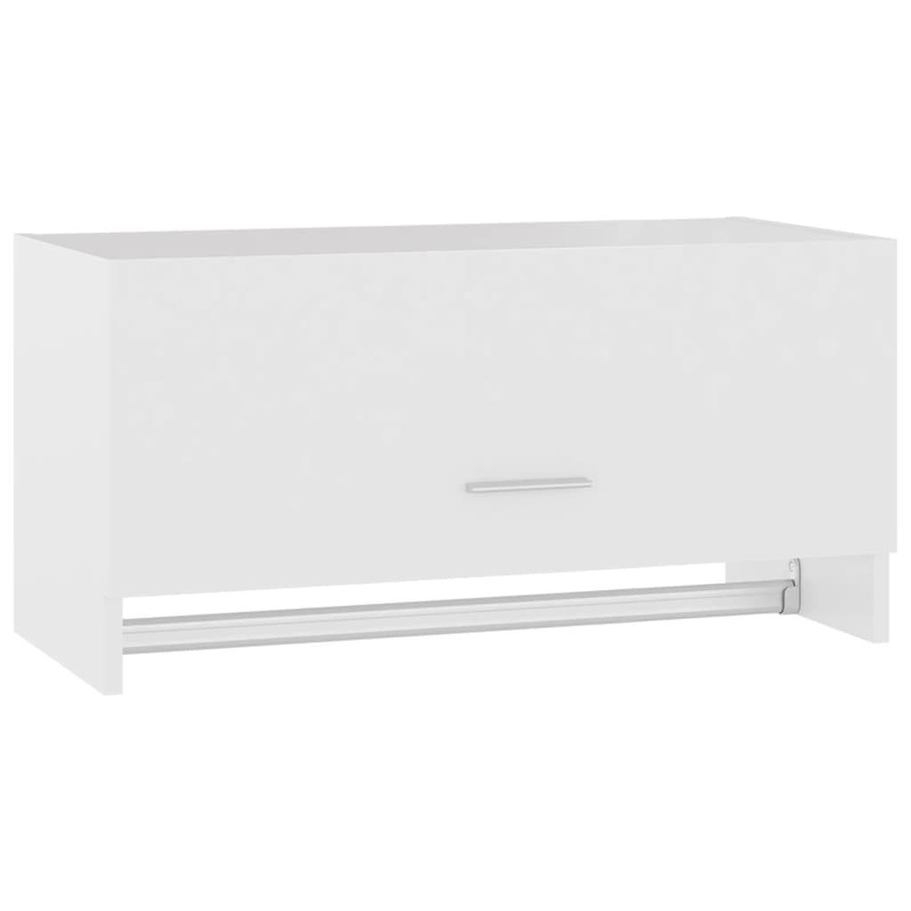 vidaXL Garderobe 70 x 325 x 35 cm Garderobe Kleiderschrank Weiß 70x32,5x35 cm Spanplatt