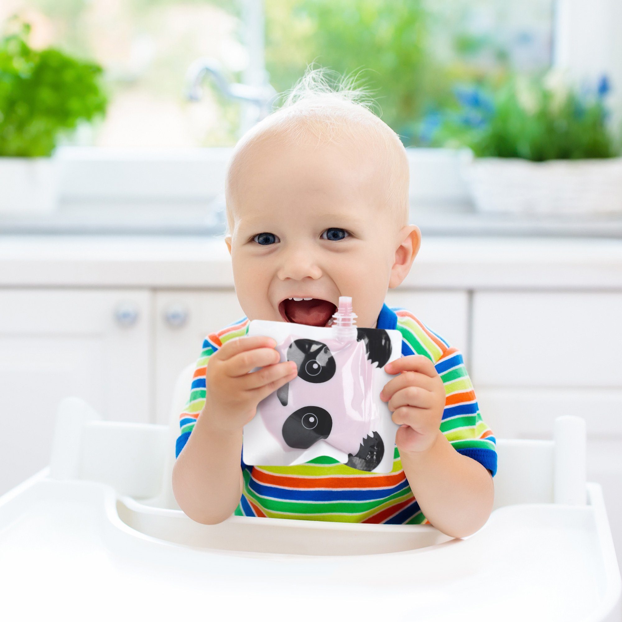 Navaris Aufbewahrungsbox Wiederverwendbare Baby Quetschbeutel, 10 günstig online kaufen