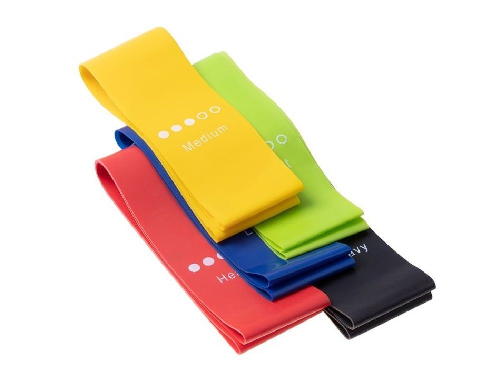 Luna24 simply great ideas... 5 Fitnessbänder, Widerstandsbänder, Trainingsbänder in 5 Stärken Fitnessband, 5-tlg.