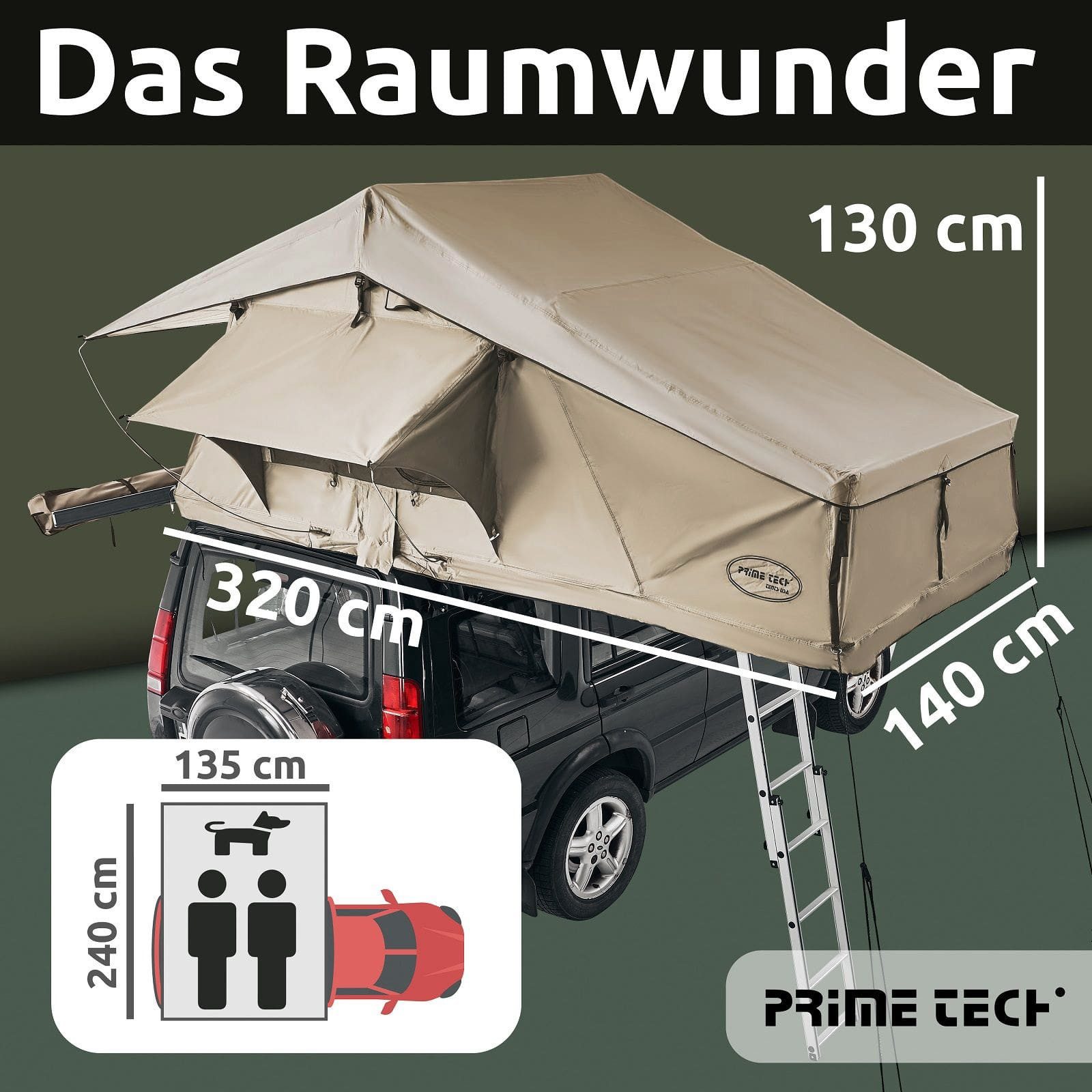 Prime Tech Dachzelt Prime Tech Autodachzelt günstig online kaufen