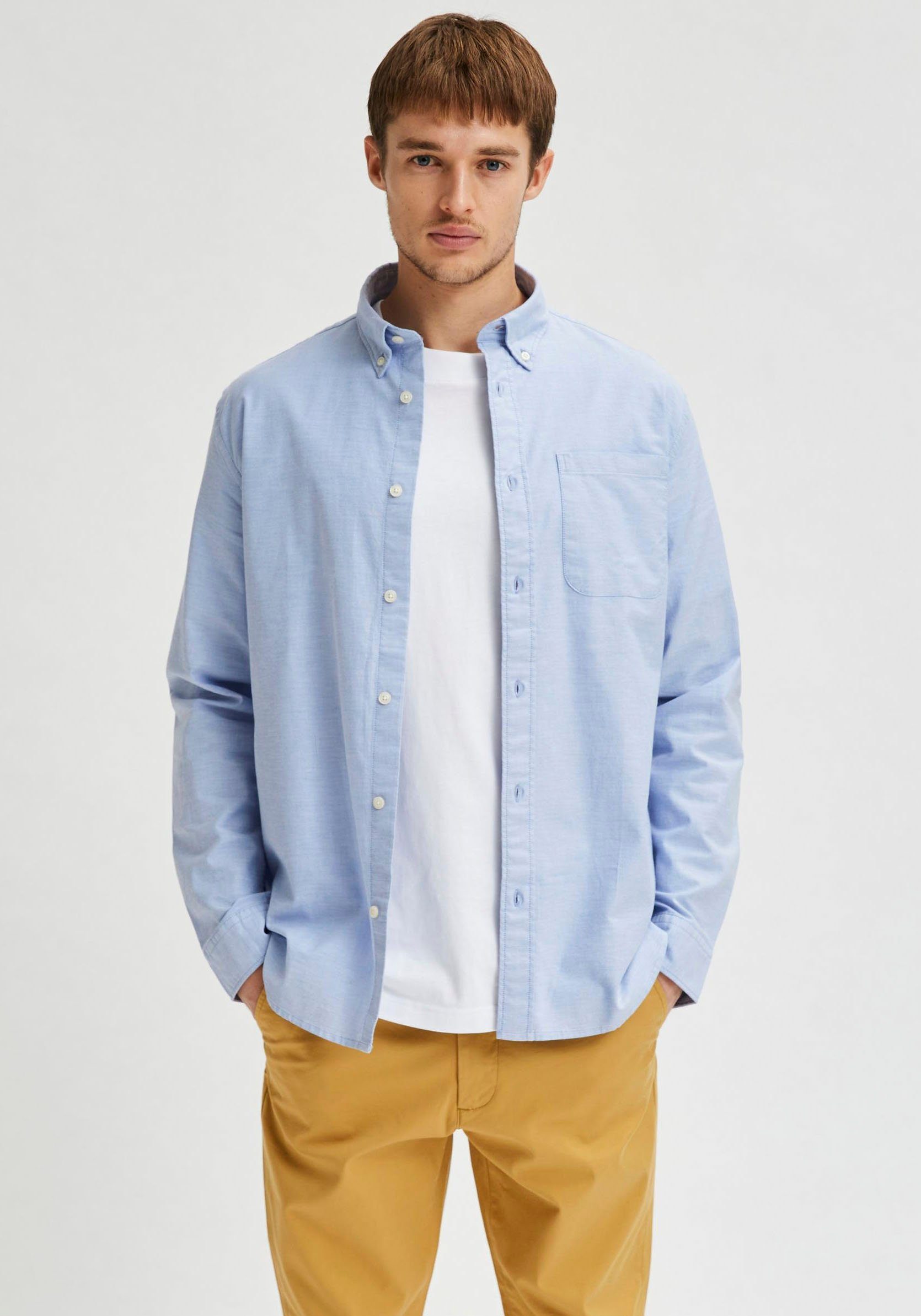 Langarmhemd SLHREGRICK-OX FLEX S