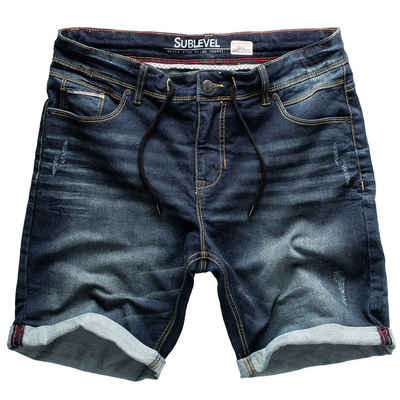 SUBLEVEL Shorts Sweat Shorts Jeans Kurze Hose Bermuda Sweatpants