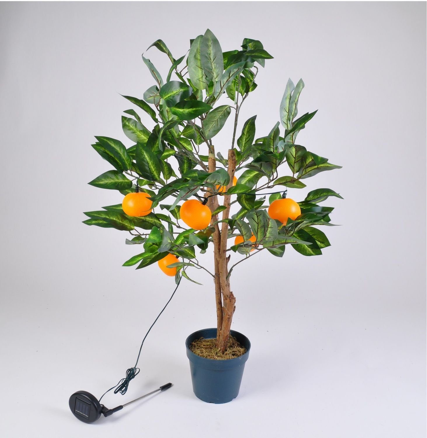 BURI Kugelleuchte LED Solar Mandarinen-Baum 90cm günstig online kaufen