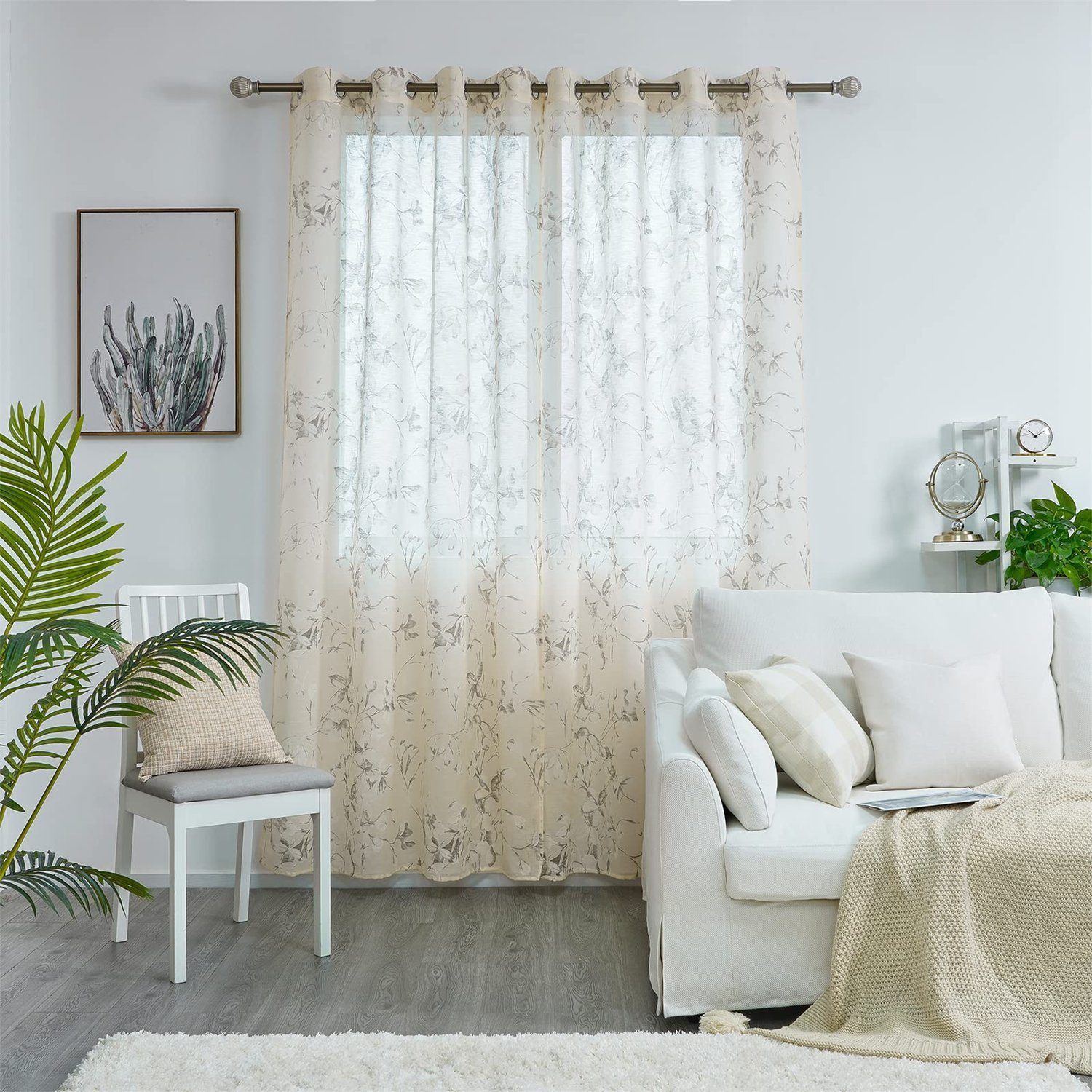 BYSURE Gardine, Ösen (2 St), halbtransparent, günstig online kaufen