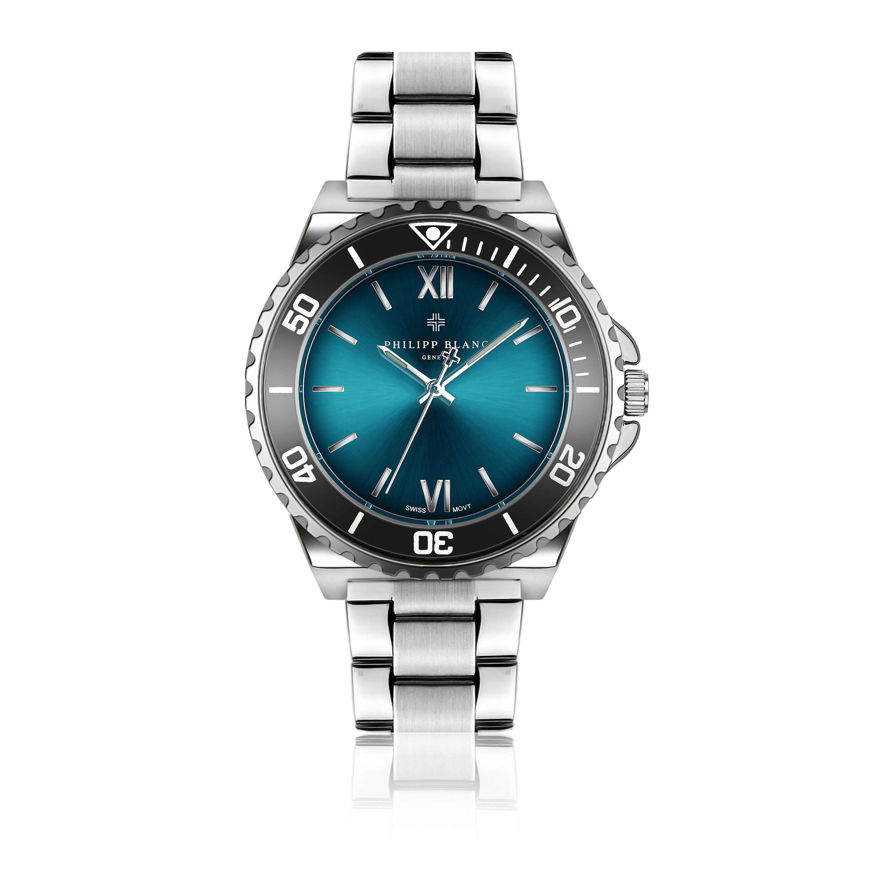 PHILIPP BLANC Quarzuhr PD1-B090S Onex Silver link