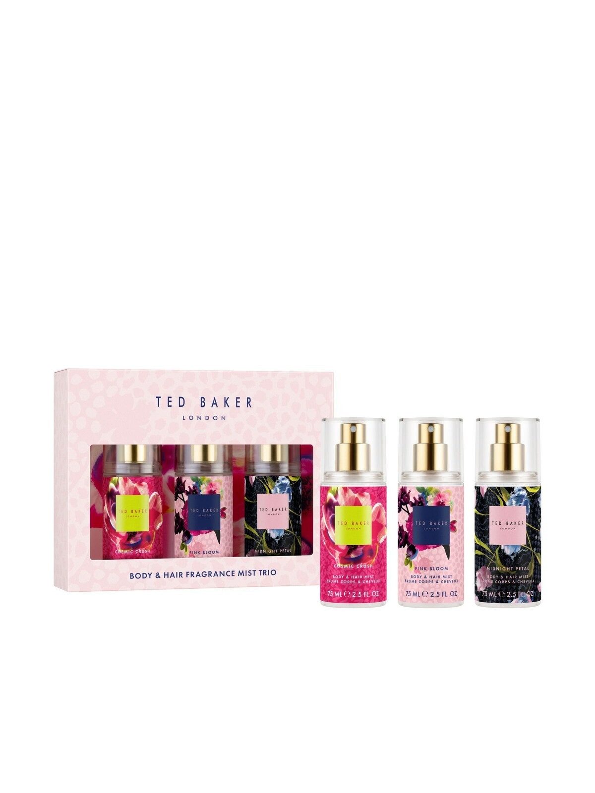 Ted Baker Duft-Set Ted Baker Fusion Body & Hair Fragrance Mist Trio Gift Set