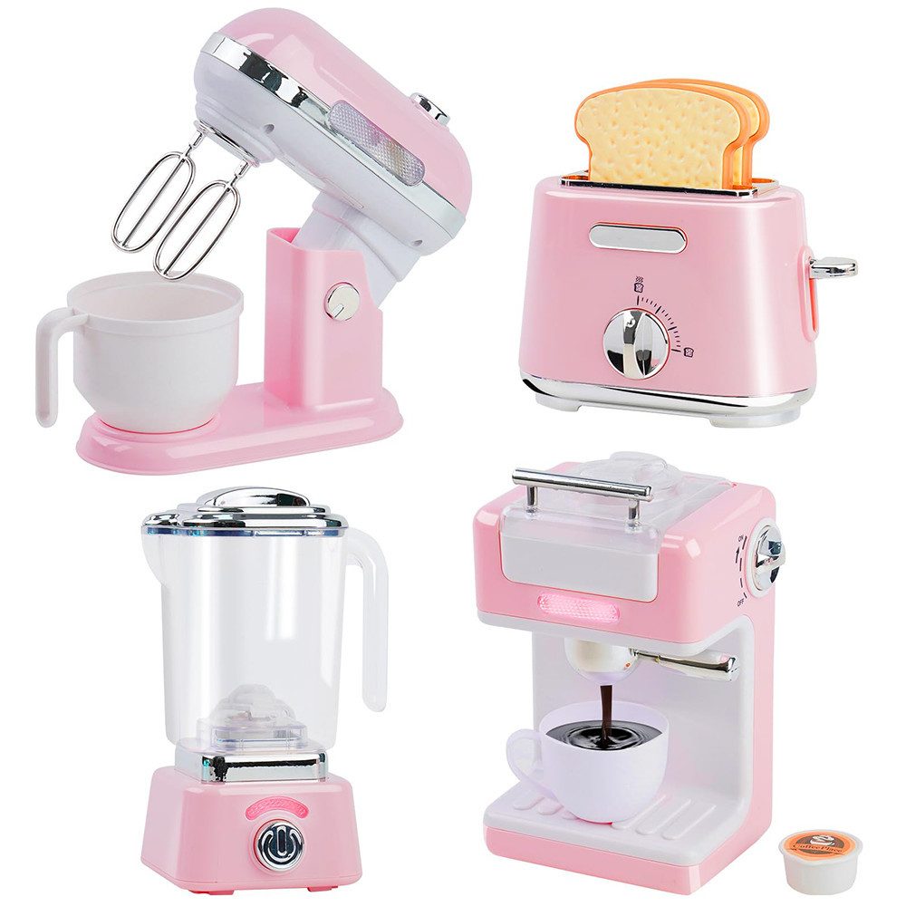 CLTYQ Kinder-Küchenset Spielküchengeräte-Set mit Kaffeekocher, Toaster, günstig online kaufen