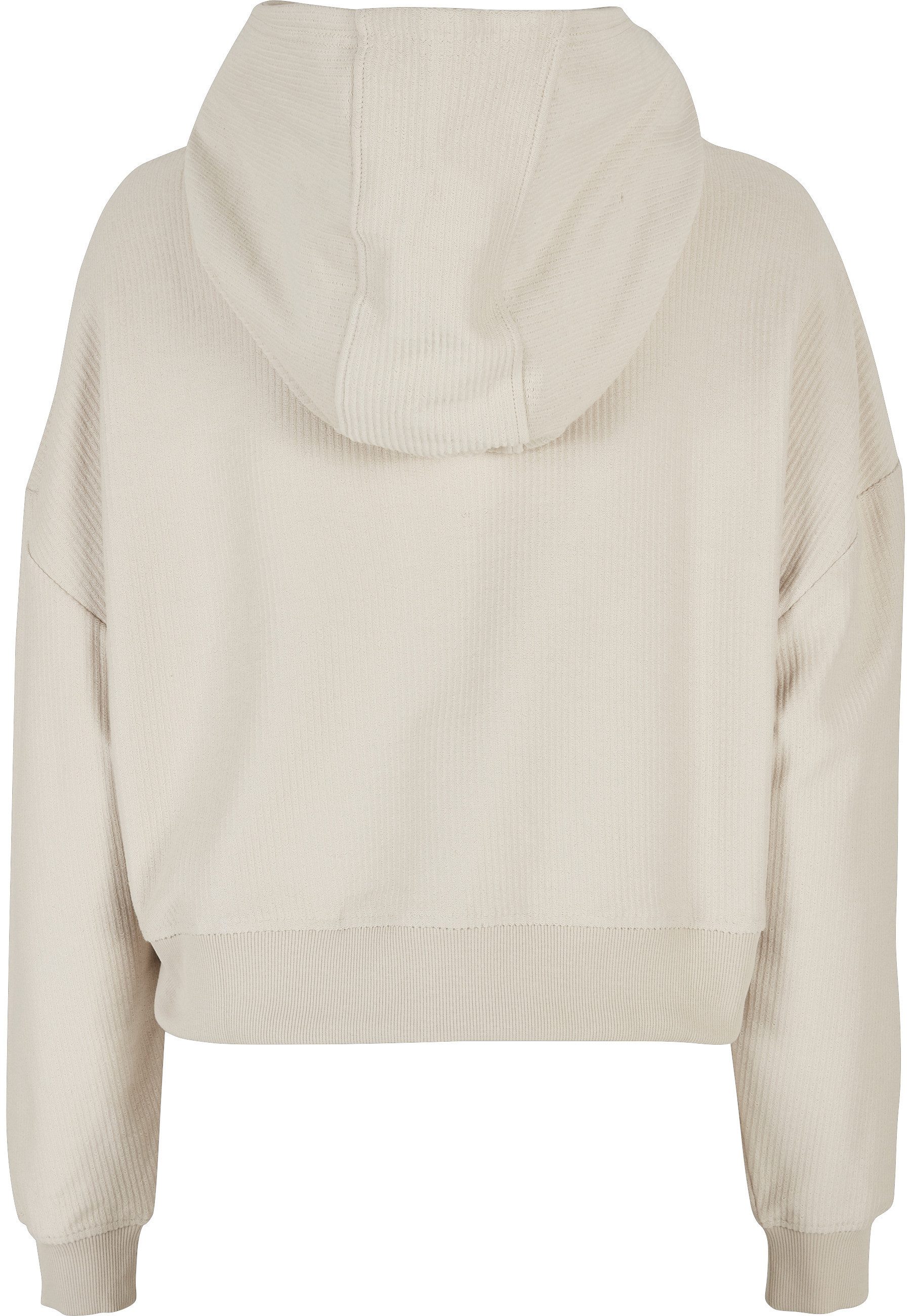 URBAN CLASSICS Rundhalspullover Urban Classics Damen Ladies Oversized Short Rib Hoody (1-tlg)