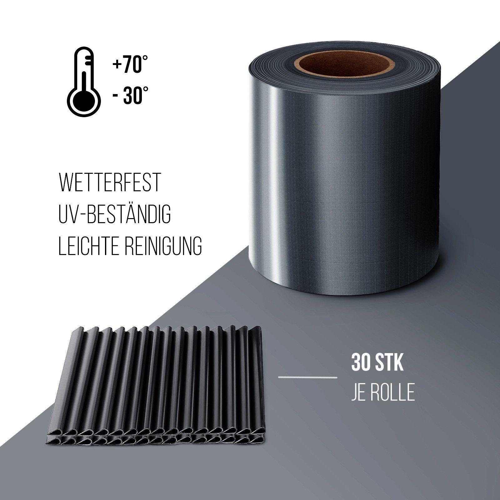 Midori Sichtschutzstreifen, (Packung, 1 Rolle PVC günstig online kaufen