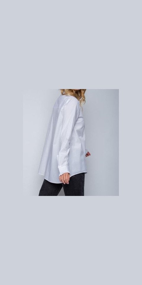Emily Van Den Bergh Hemdbluse Bluse EMILY VAN DEN BERGH weiß