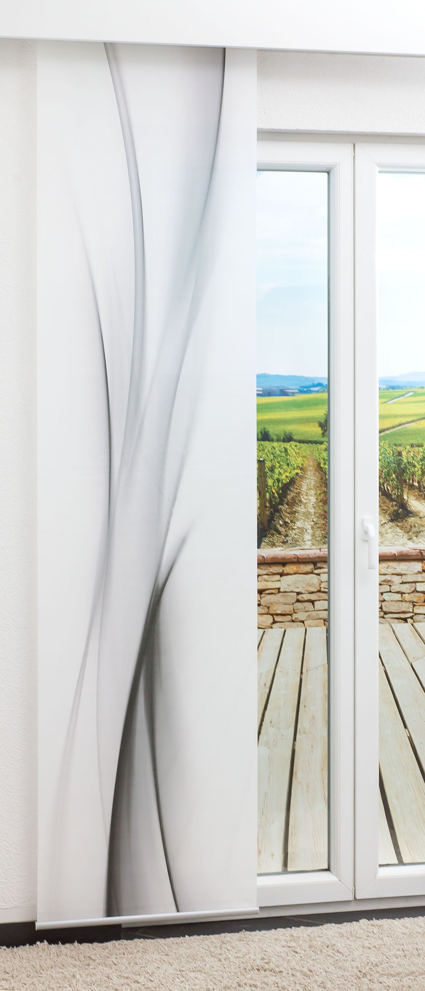 LYSEL® Schiebegardine Lichteffekt (1 St), blickdicht, günstig online kaufen