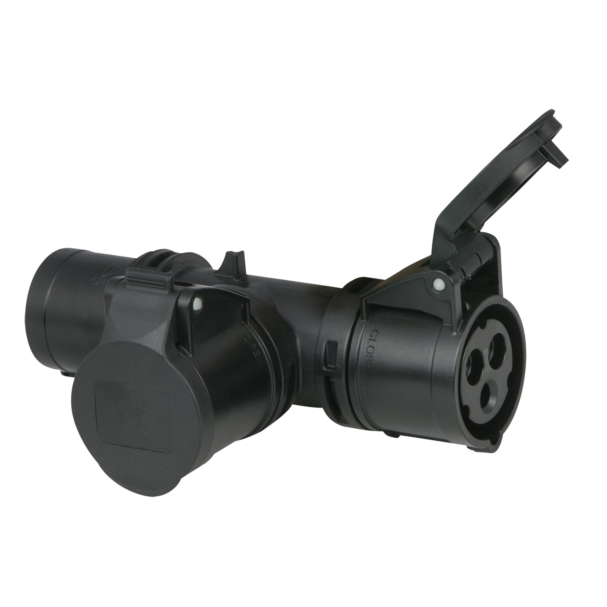 PCE CEE-Stecker PCE T-connect 2 Way 16/3 - Plug 16/3 CEE IP44