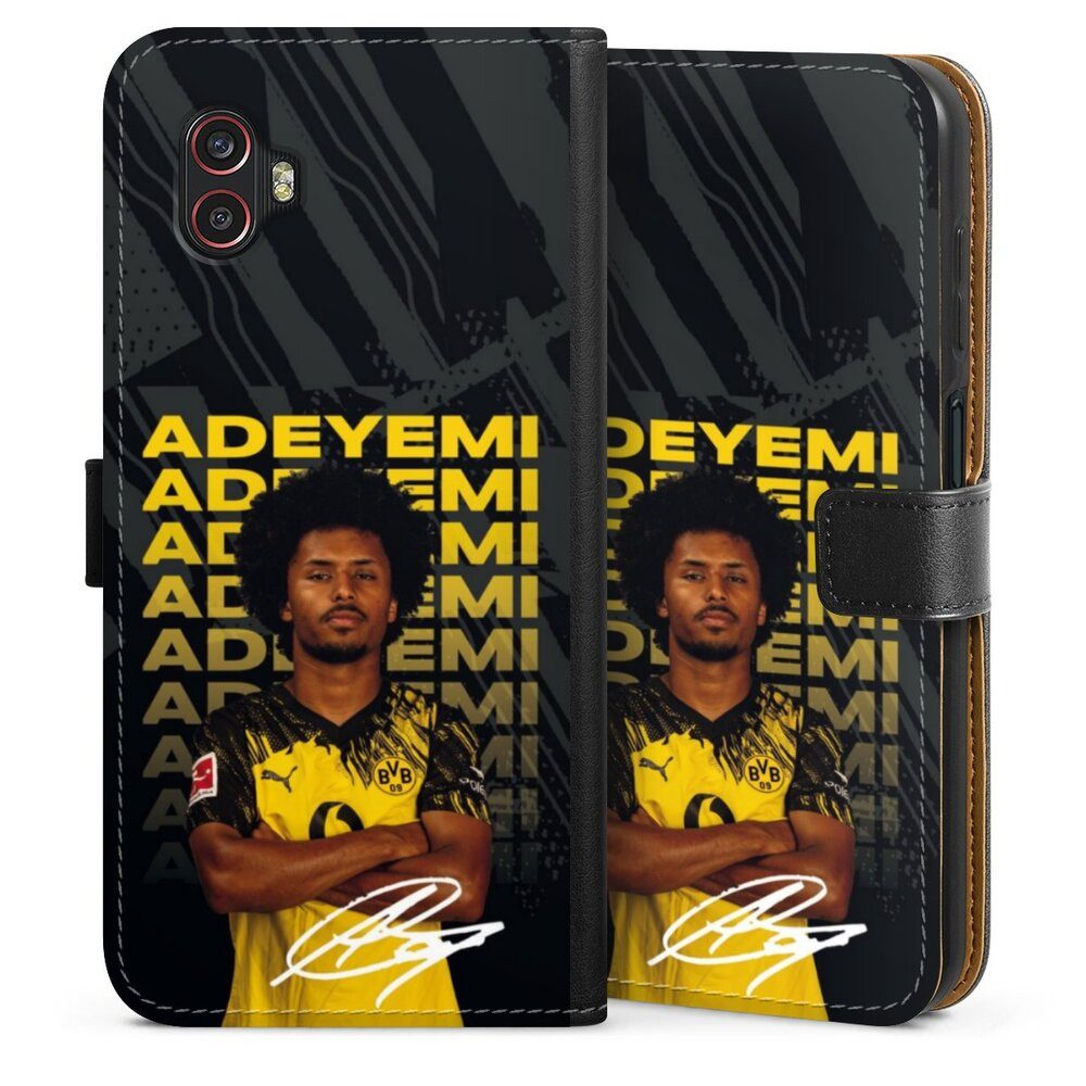 DeinDesign Handyhülle Borussia Dortmund Karim Adeyemi BVB Karim Adeyemi 25/26, Samsung Galaxy XCover 6 Pro Hülle Flip Case Klapphülle