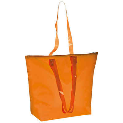 Livepac Office Strandtasche Strandtasche / mit transparenten Henkeln / Farbe: orange