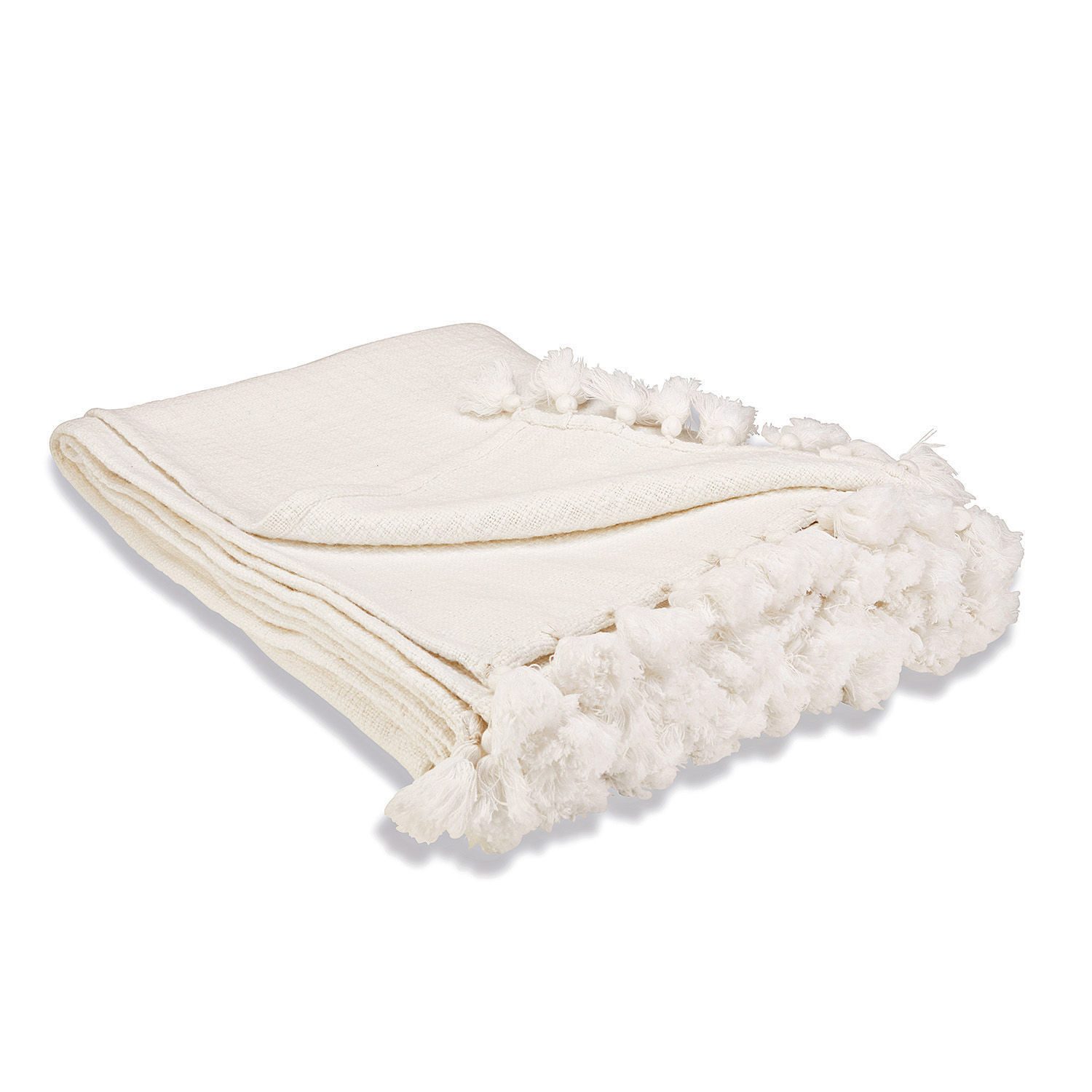 Mirabeau Tagesdecke Plaid Amlamé weiß. Reduzierter Preis € 59,95. Unverbindliche Preisempfehlung € 66,95