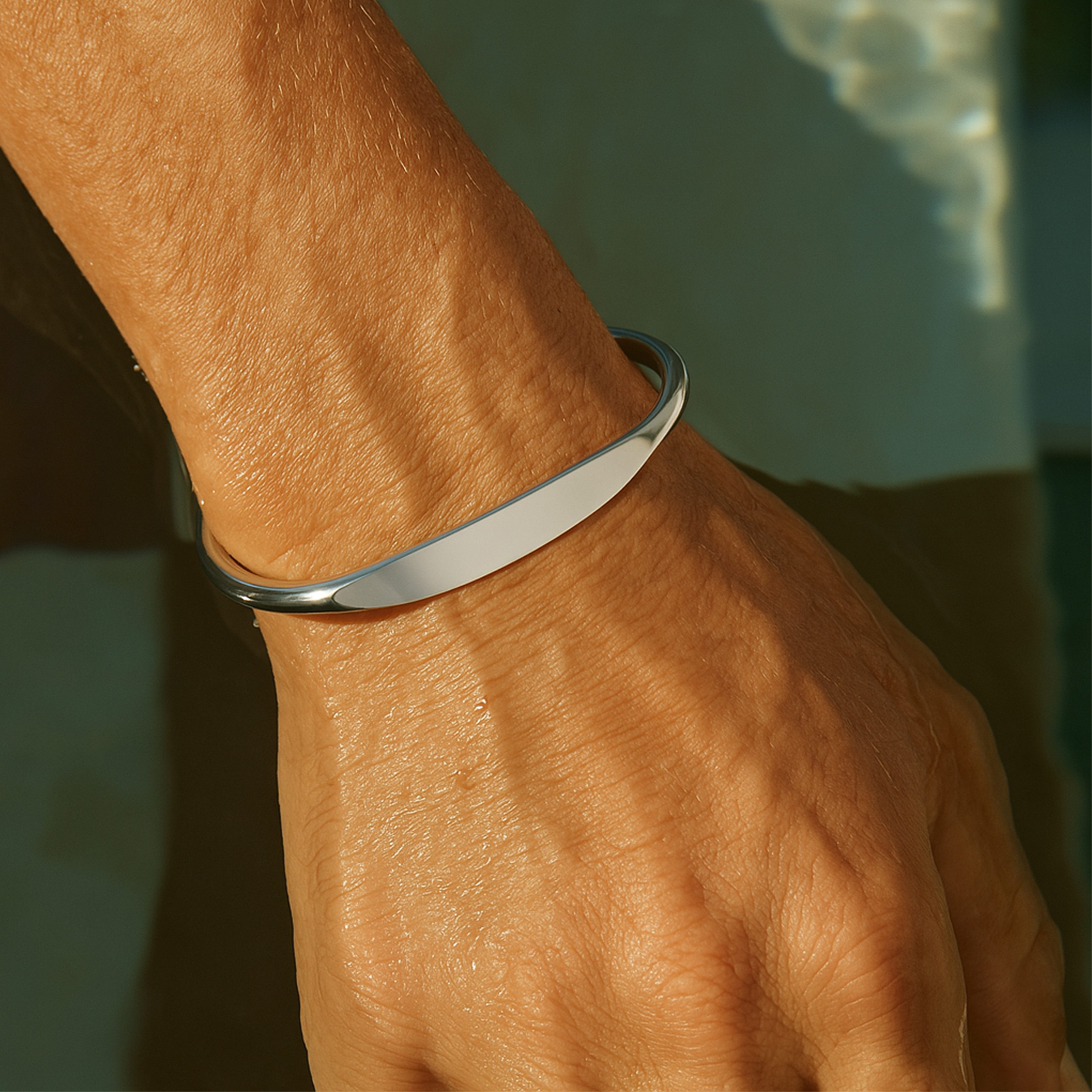 Made by Nami Armreif Herren Armreif silberfarben aus Edelstahl wasserfest s günstig online kaufen