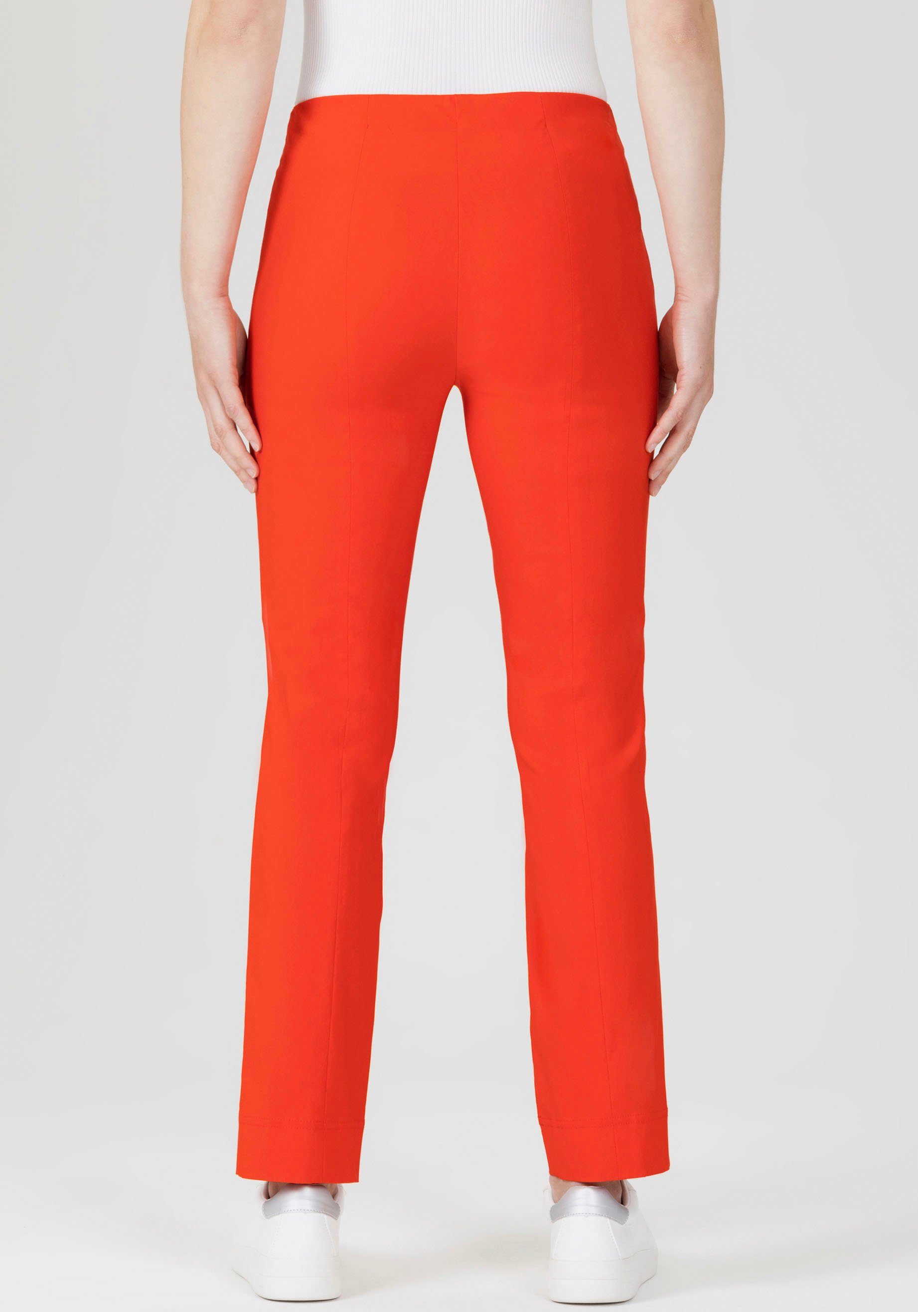 blutorange Stretch-Hose Stehmann in Ina Knöchellänge