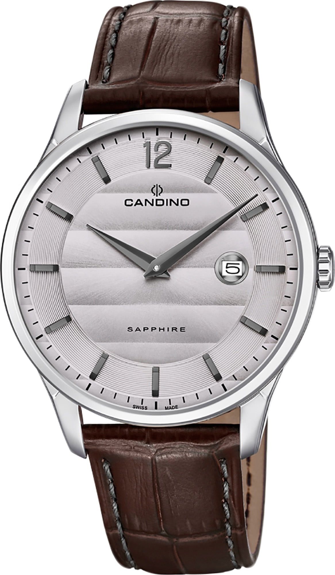 Analog braun, Herren rund, Lederarmband Candino Candino C4638/2, Quarzuhr Elegant Armbanduhr Quarzuhr Herren