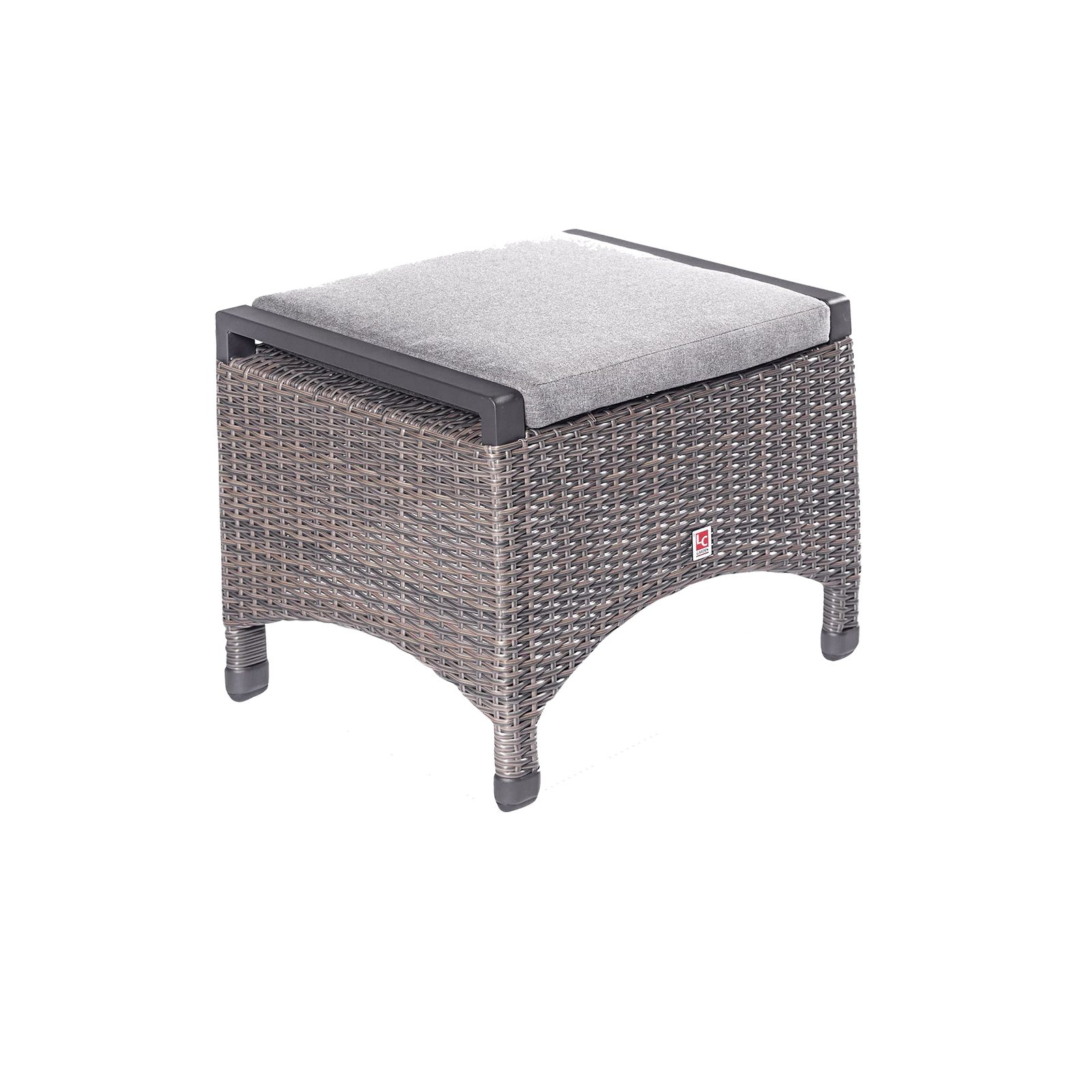 L.C. Wholesaler GmbH Gartenlounge-Hocker KOMIDO, UV-beständig, wetterbeständig, wasserabweisend