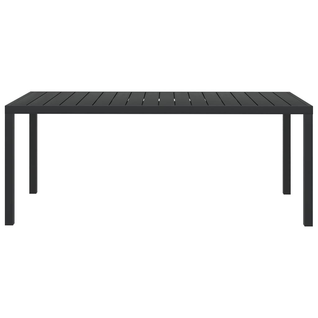 vidaXL Gartentisch Garten-Esstisch WPC Aluminium 185 günstig online kaufen