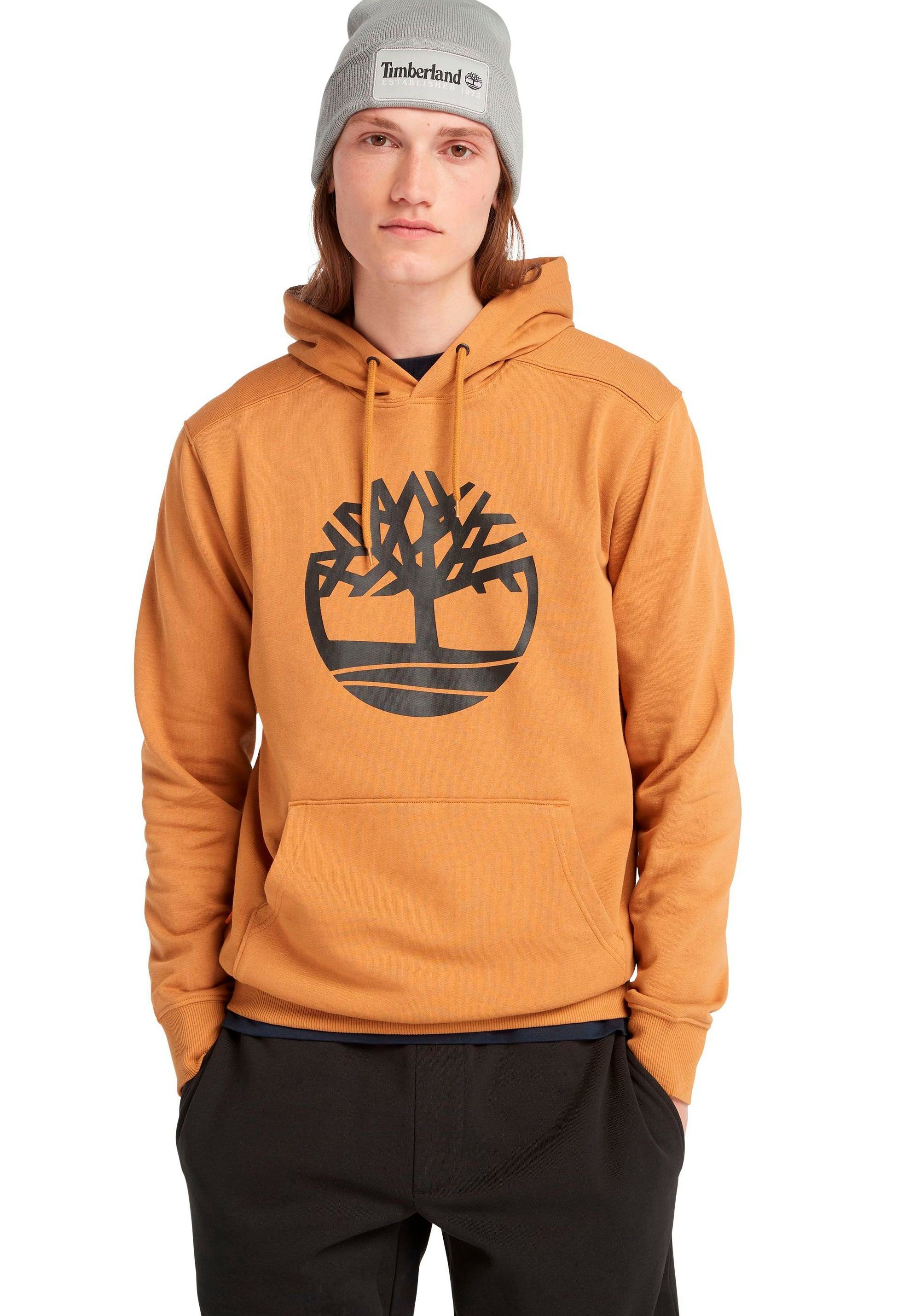 Timberland Kapuzensweatshirt Core Tree Logo Pull Over Hoodie Wheat Boot-Black