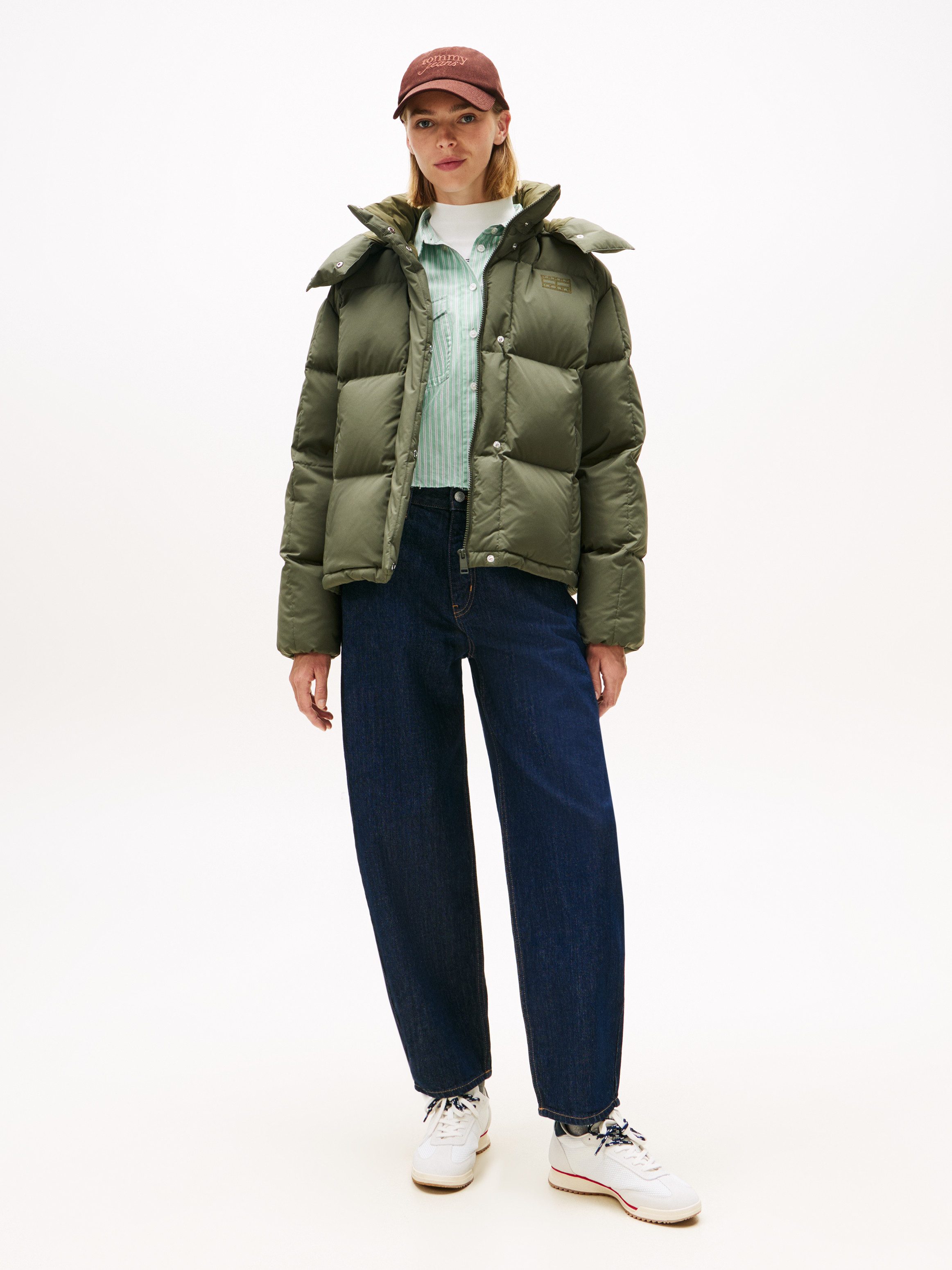 Tommy Jeans Steppjacke TJW ALASKA GRID DOWN JACKET EXT