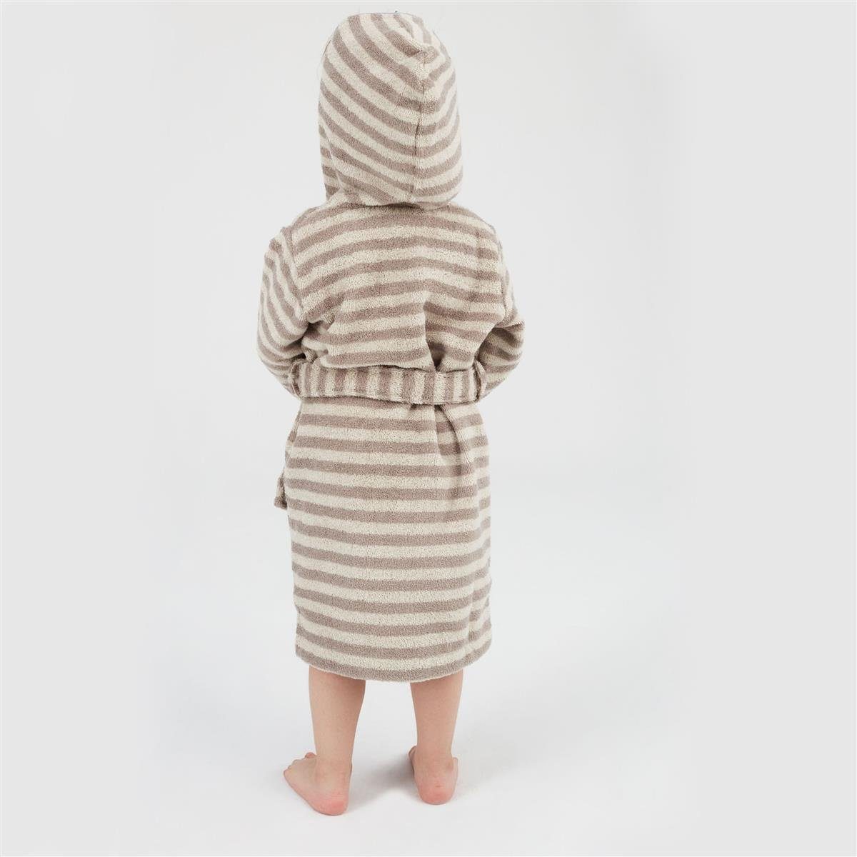 Kapuze, inkl. Bademantel und SEI Geschenkverpackung Babybademantel Gürtel, für Junge Bio-Baumwolle, 100% Langform, Mädchen, Design Kinderbademantel