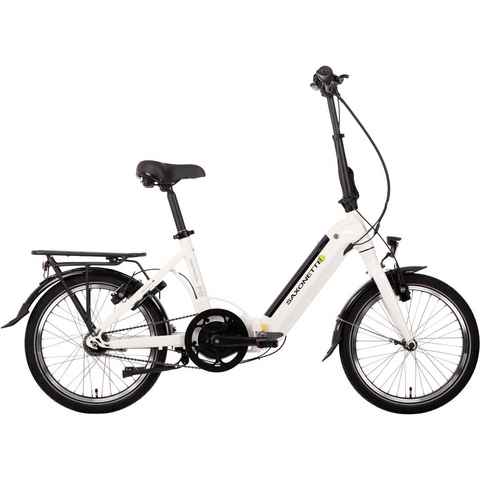 SAXONETTE E-Bike Compact Premium Plus, 7 Gang, Nabenschaltung, Mittelmotor, 360 Wh Akku, (mit Akku-Ladegerät), Pedelec, Elektrofahrrad für Damen u. Herren, Faltrad