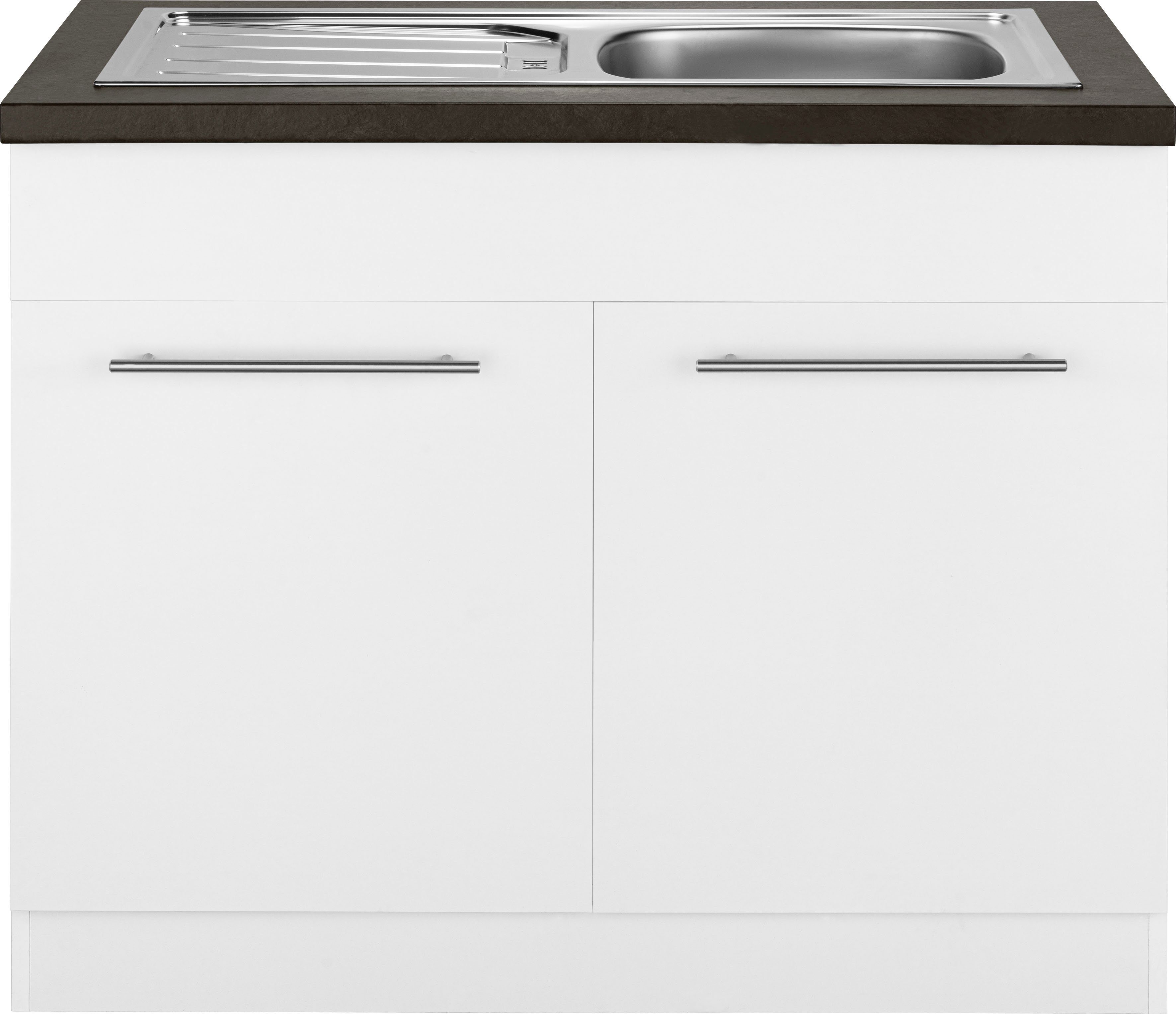wiho Küchen Spülenschrank Unna 100 cm breit