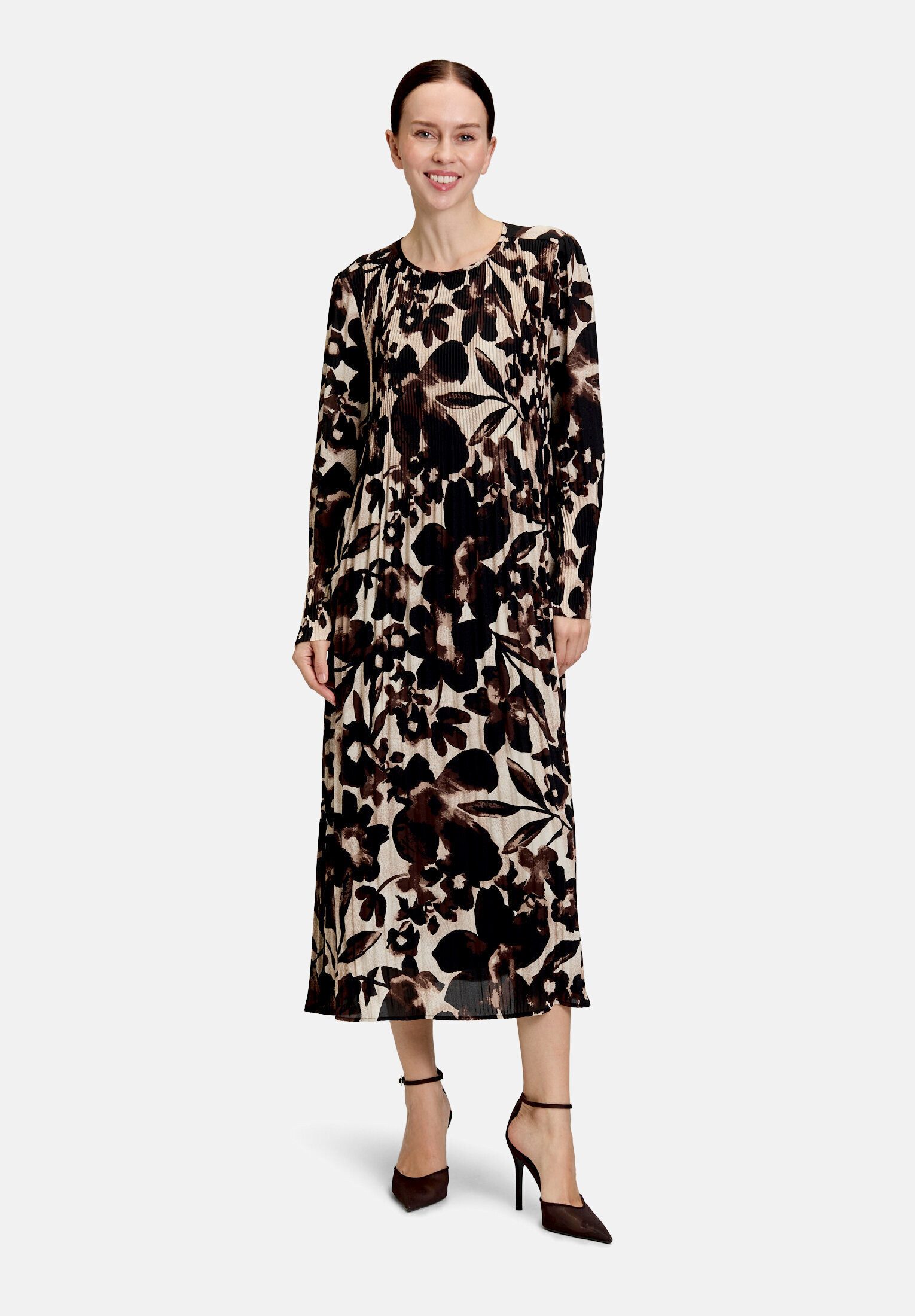 Betty Barclay Plisseekleid Damen langarm