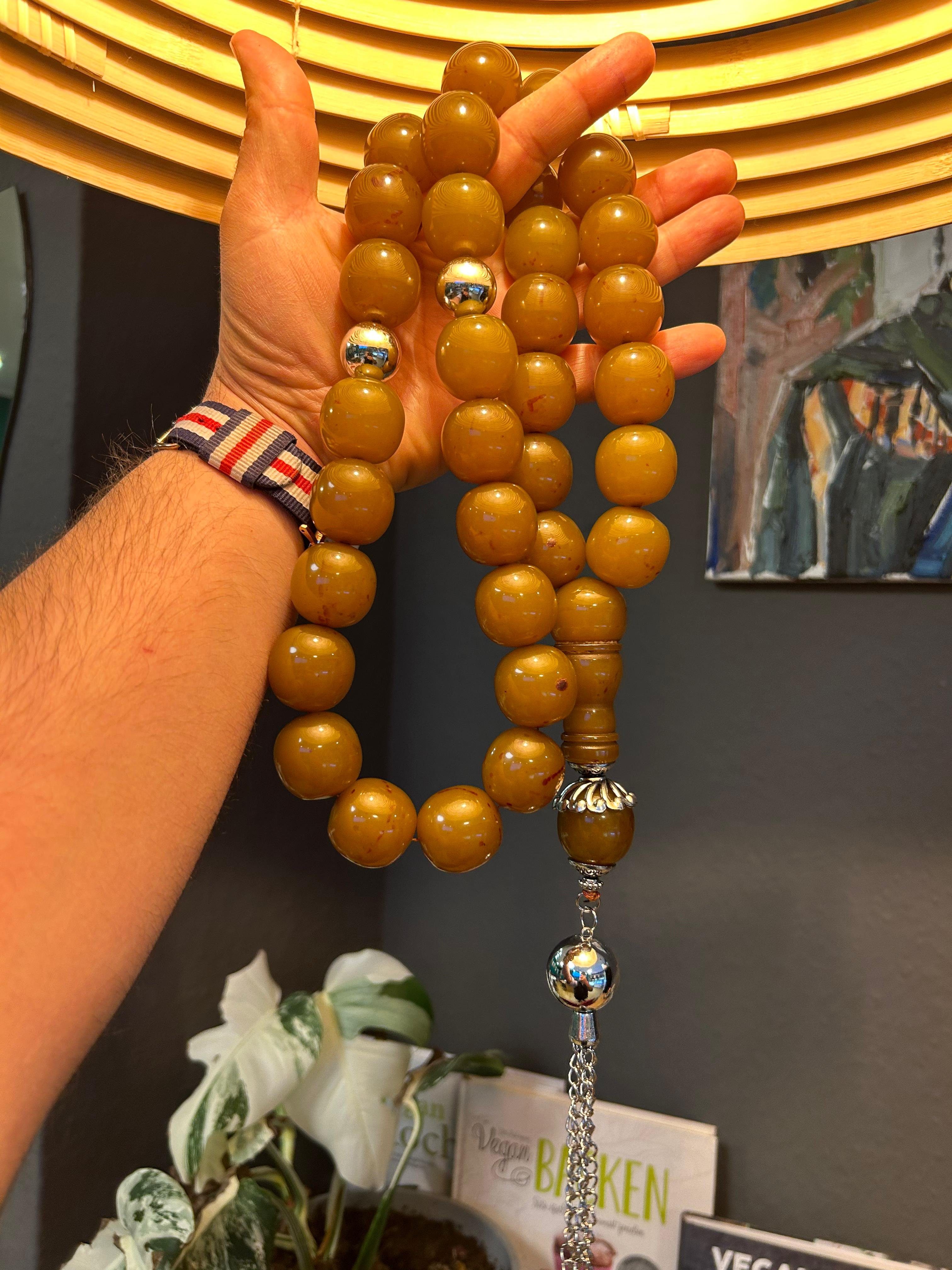 TesbihBid Schmuckset Gebetskette Tesbih Misbaha Tasbeeh Amber Prayerbeads Rosary Faturan 33