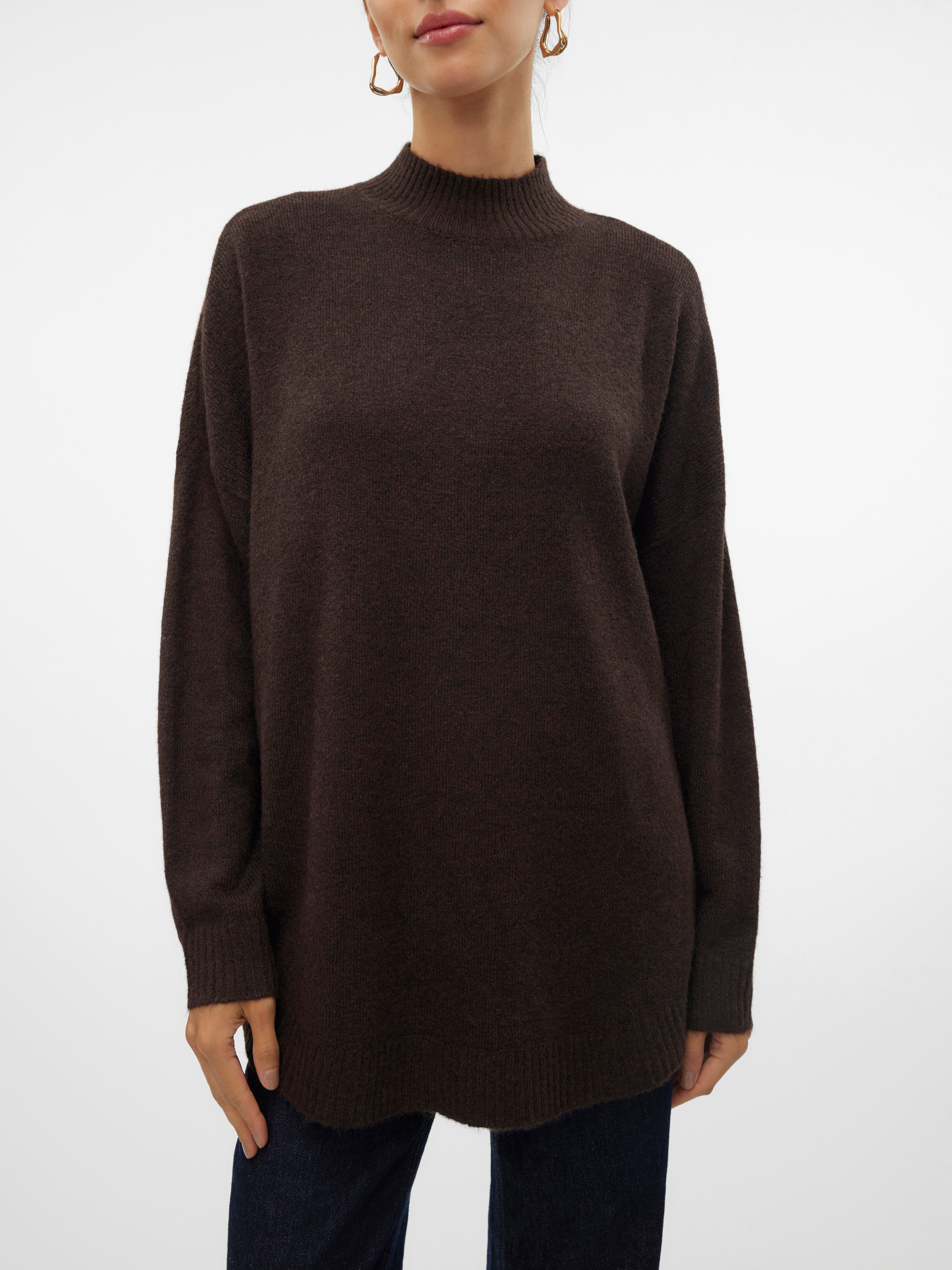 Vero Moda Strickpullover VMPLAZA LS HIGHNECK LONG PULLOVER GA BOO günstig online kaufen