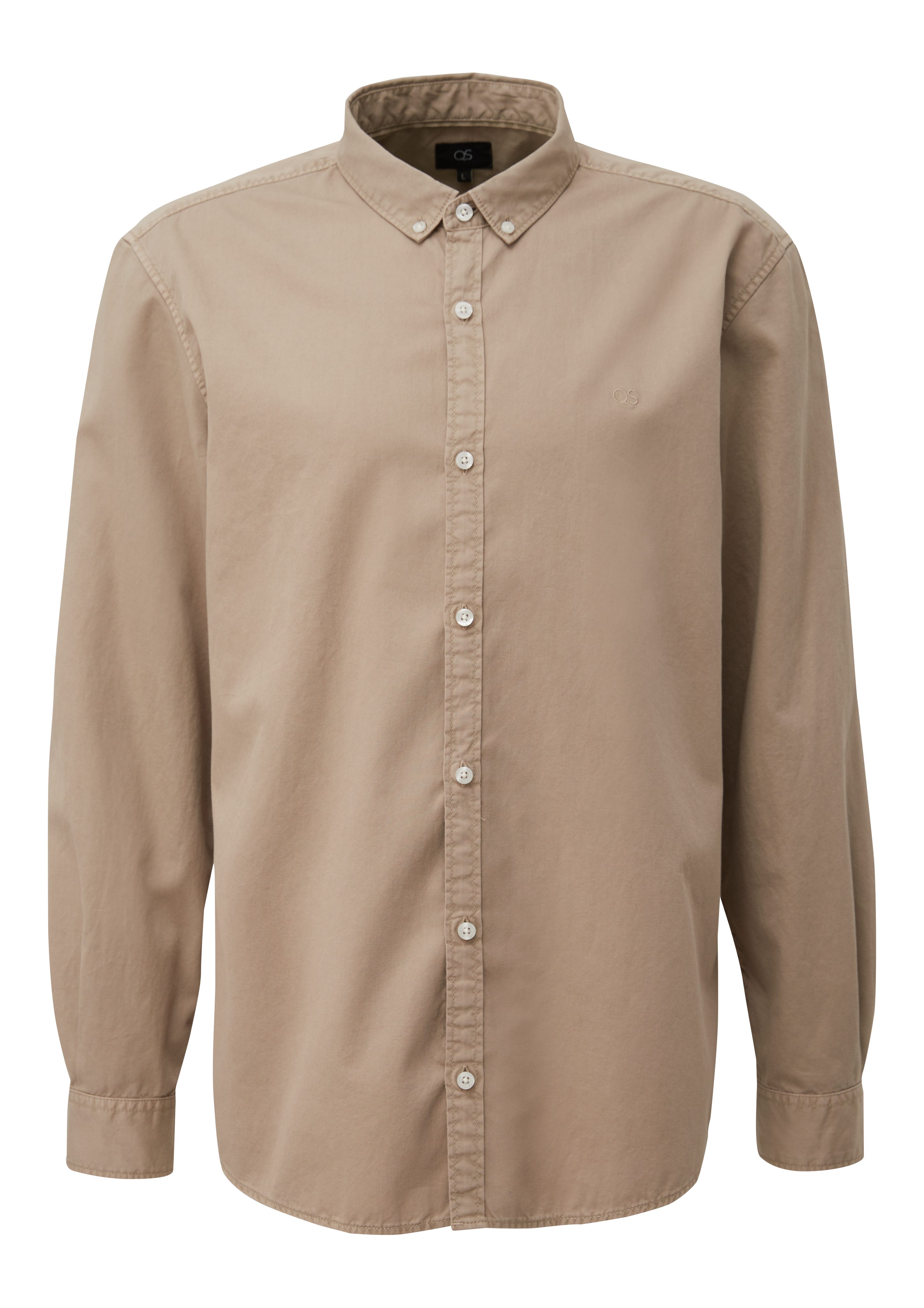 QS Langarmhemd Garment Washed Hemd mit günstig online kaufen