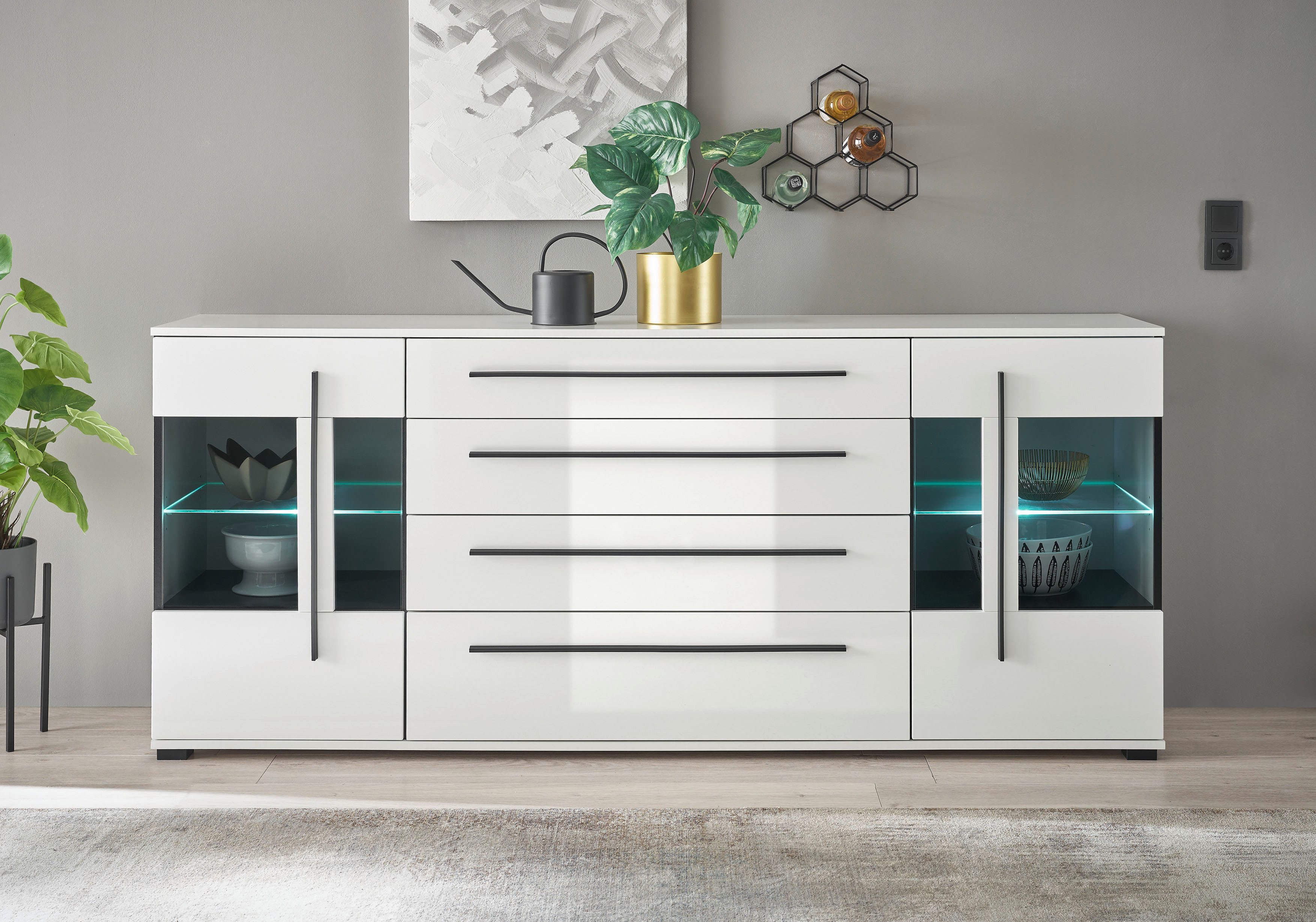 INOSIGN Sideboard Cantara, moderner Schrank, Kommode in Eiche Evoke oder we günstig online kaufen