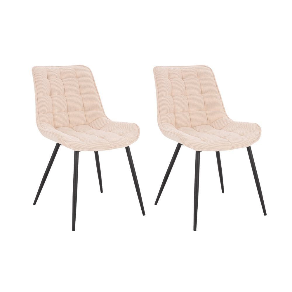 HOME DELUXE Esszimmerstuhl Polsterstuhl 2er - 8er Set IKALO (2 St), Gestell günstig online kaufen