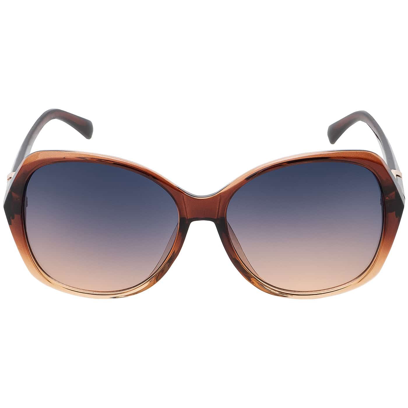 BEZLIT Eyewear Pilotenbrille Rundglas Designer Damen Sonnenbrille (1-St) mit schwarz, braun und violetten Linsen