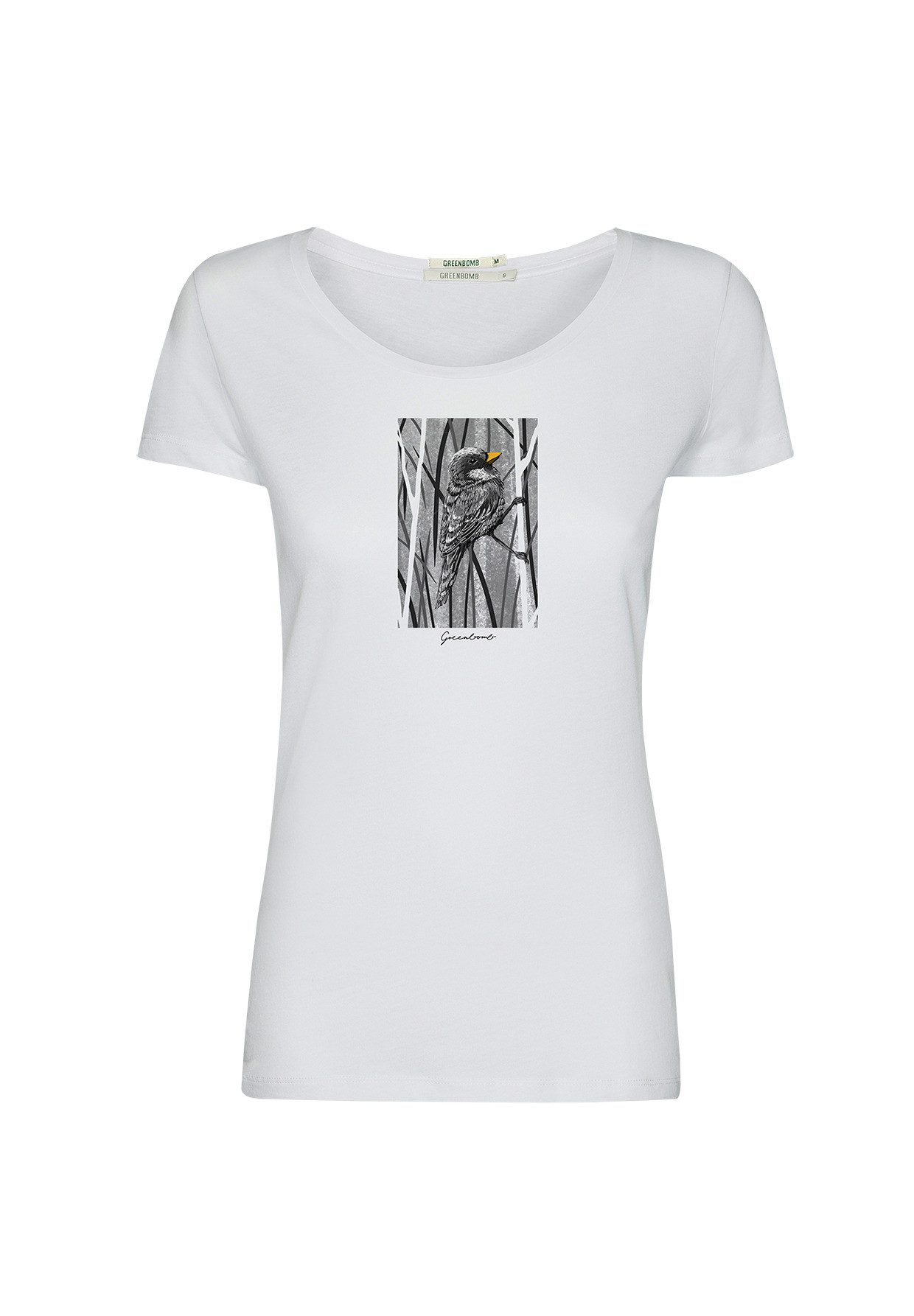 T-Shirt Loves Animal Sparrow Grass Motiv Tiere Spatz
