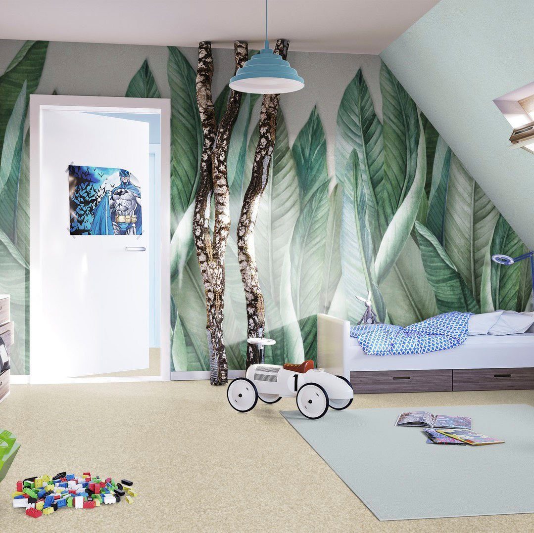 Teppichboden Schlingenteppich Passion 1005 (Luco), Kinderzimmer, 400/500 Wohnzimmer, mm, weiß 6 Höhe: rechteckig, Vorwerk, Breite Schlafzimmer, cm