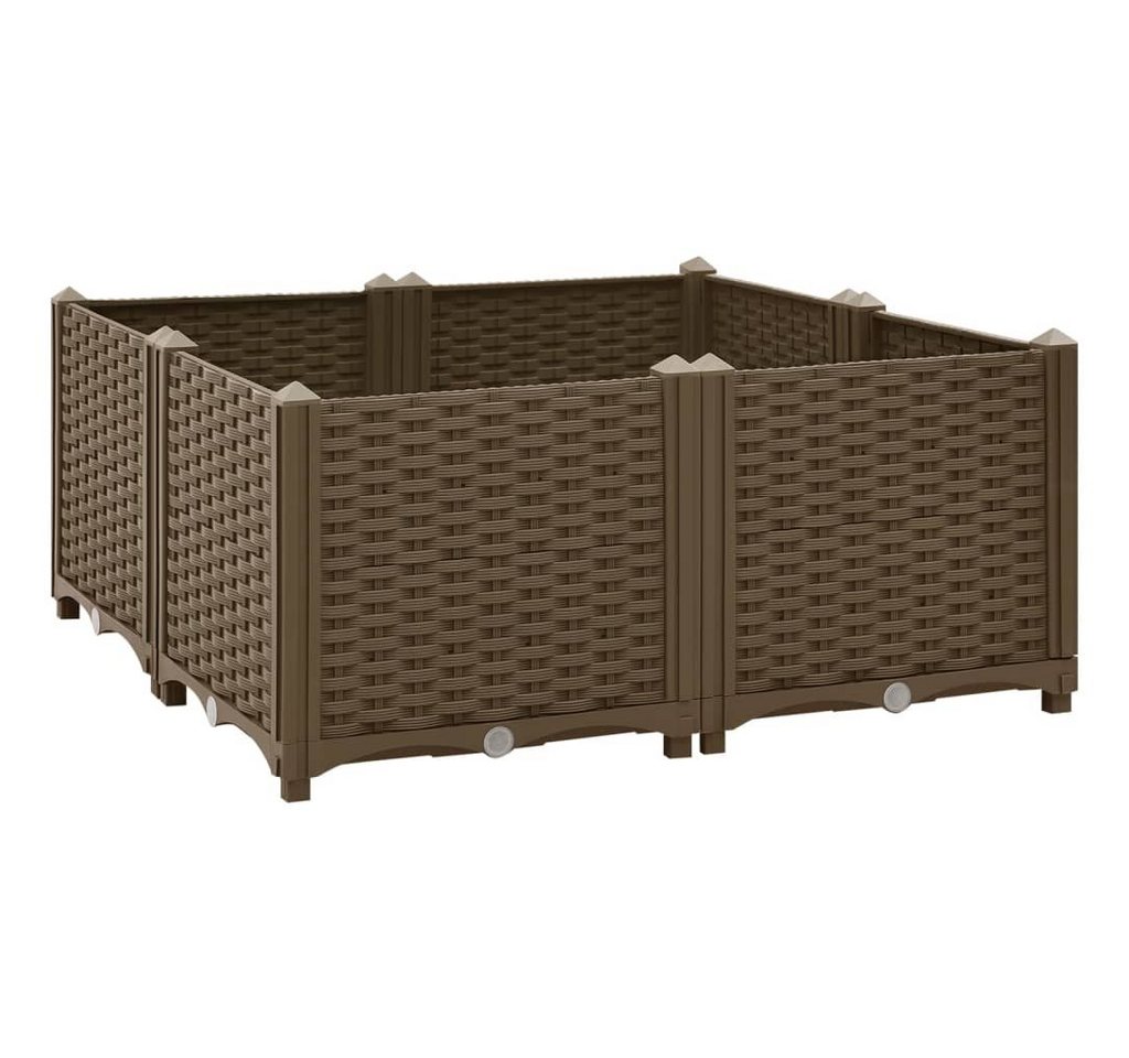 Thumbnail - vidaXL Pflanzkübel Pflanzkübel Blumenkübel Pflanzcontainer Pflanzgefäße 80x80x38 cm Polyp