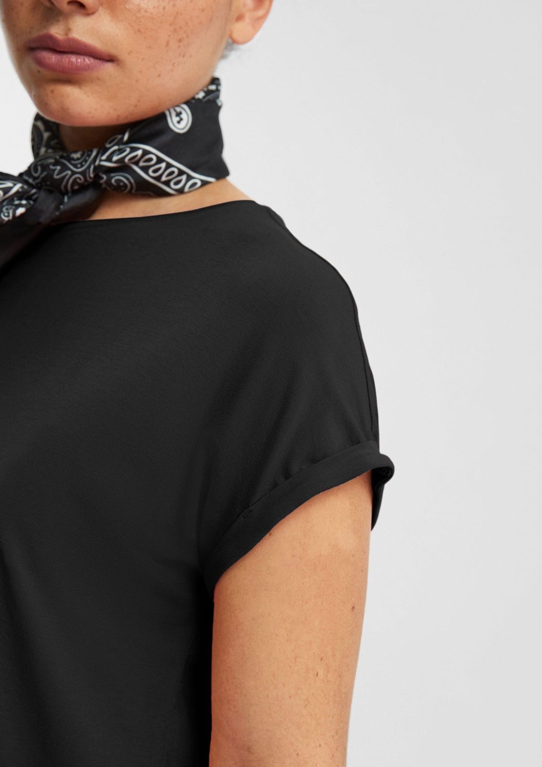 QS T-Shirt Loose Fit-Shirt im Lyocellmix Fledermausärmel günstig online kaufen