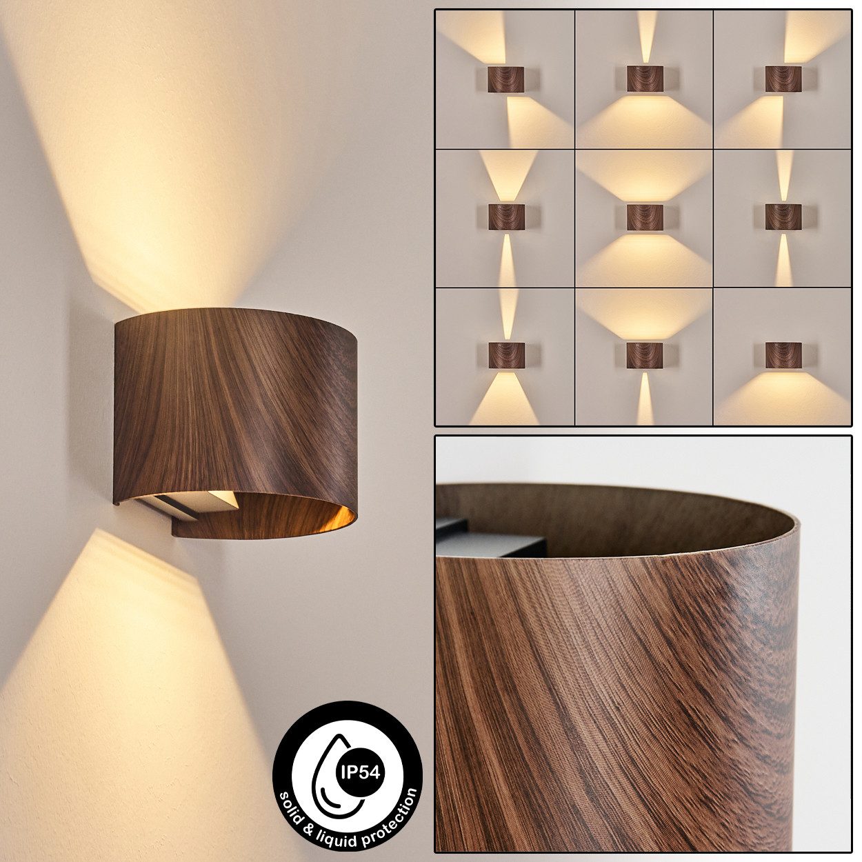 hofstein Wandleuchte Wandlampe aus Metall in günstig online kaufen