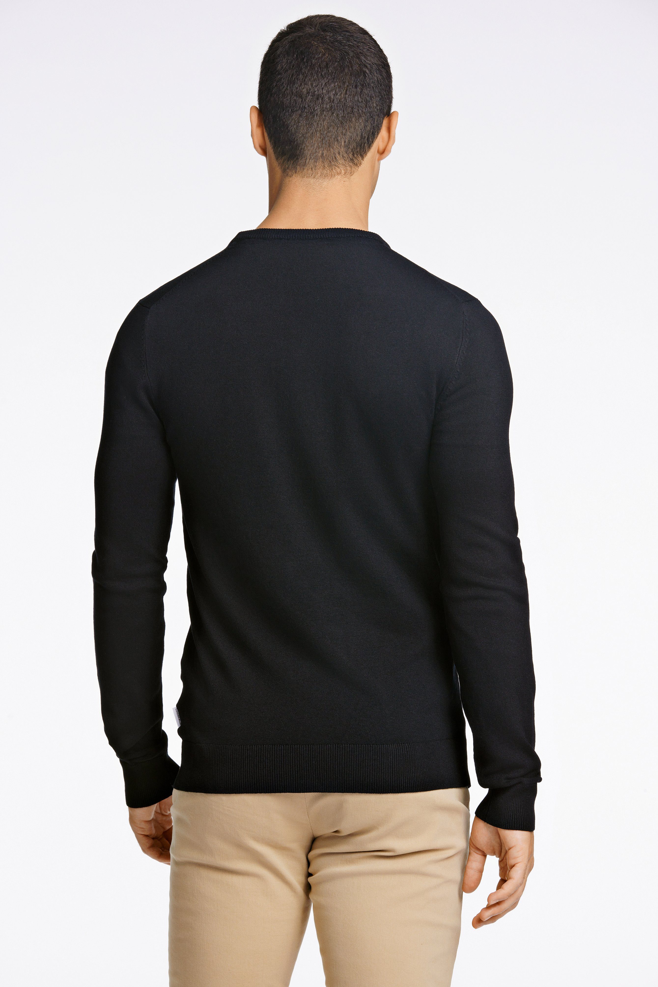 LINDBERGH Strickpullover mit Logo-Stickerei günstig online kaufen