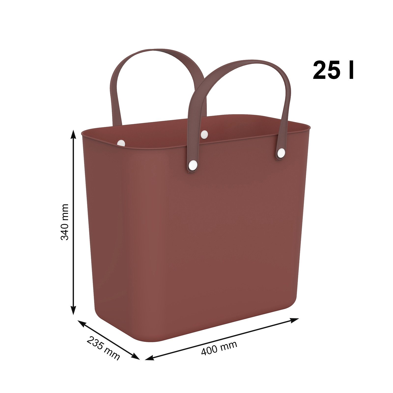 ROTHO Einkaufskorb Albula 2er-Set Einkaufskörbe Taschen 25l, 25 l