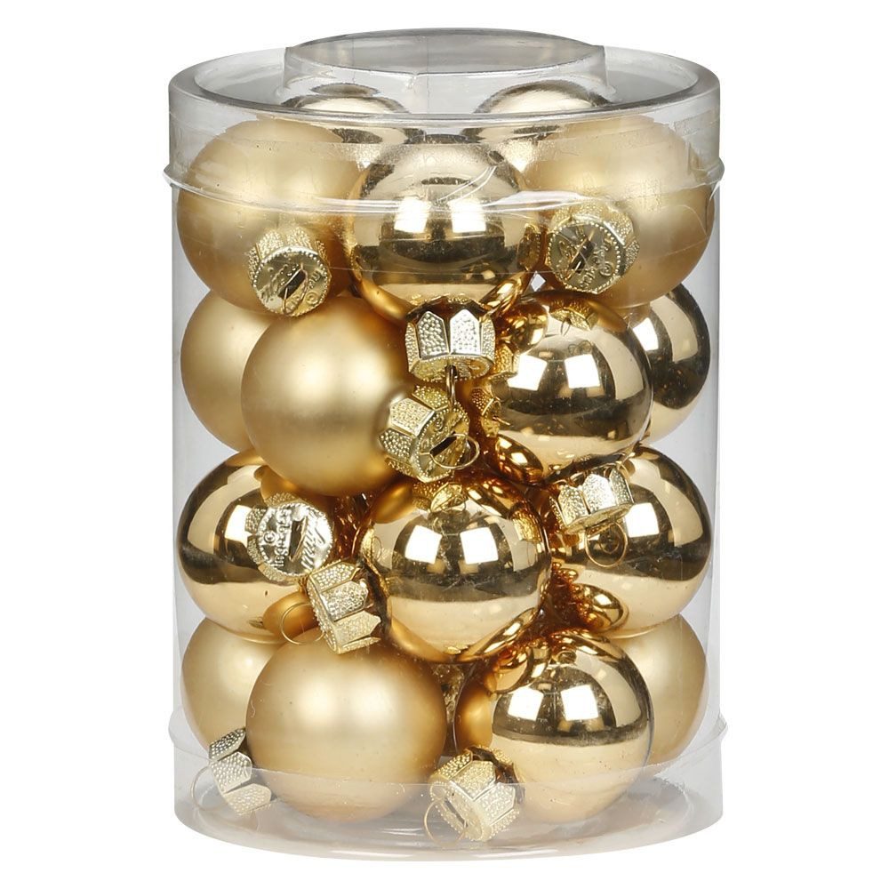MAGIC by Inge Christbaumschmuck, Weihnachtskugeln Glas 3cm, 20 Stück