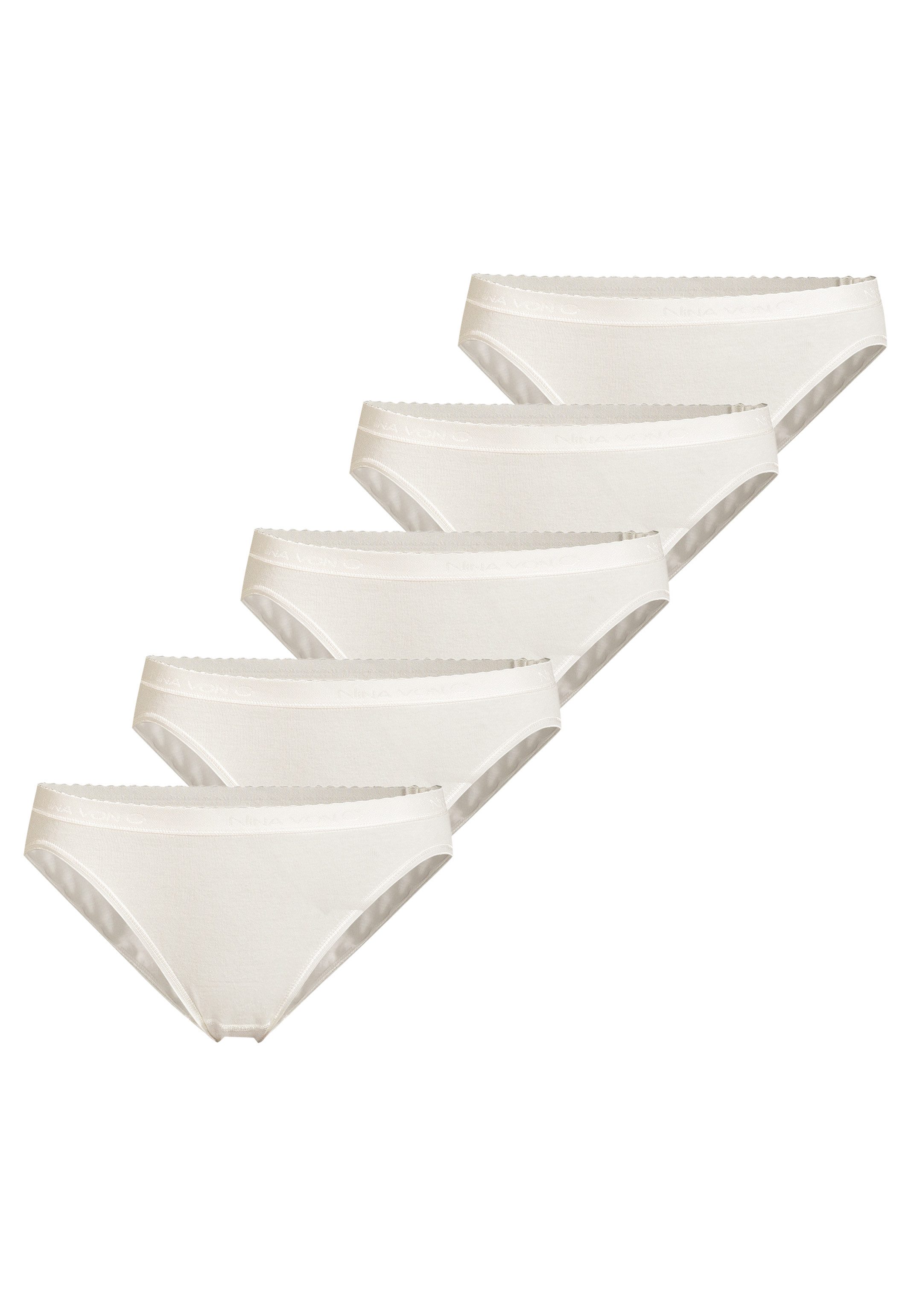 Nina Von C. Jazz-Pants Slips 5er Pack (Spar-Set, 5-St) Jazz Pants - Baumwolle - Im klassischen Design, Perfekte Passform